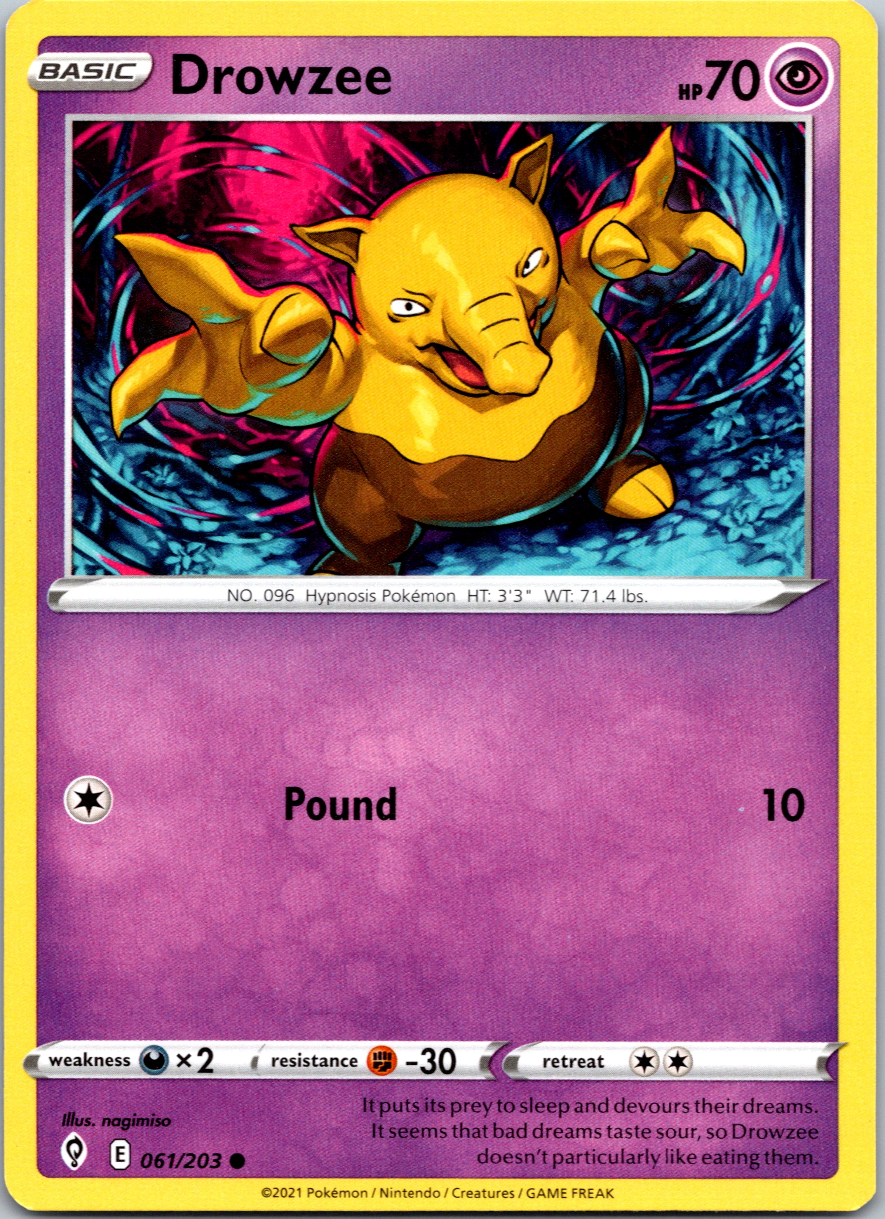 Drowzee (061/203) [Sword & Shield: Evolving Skies]