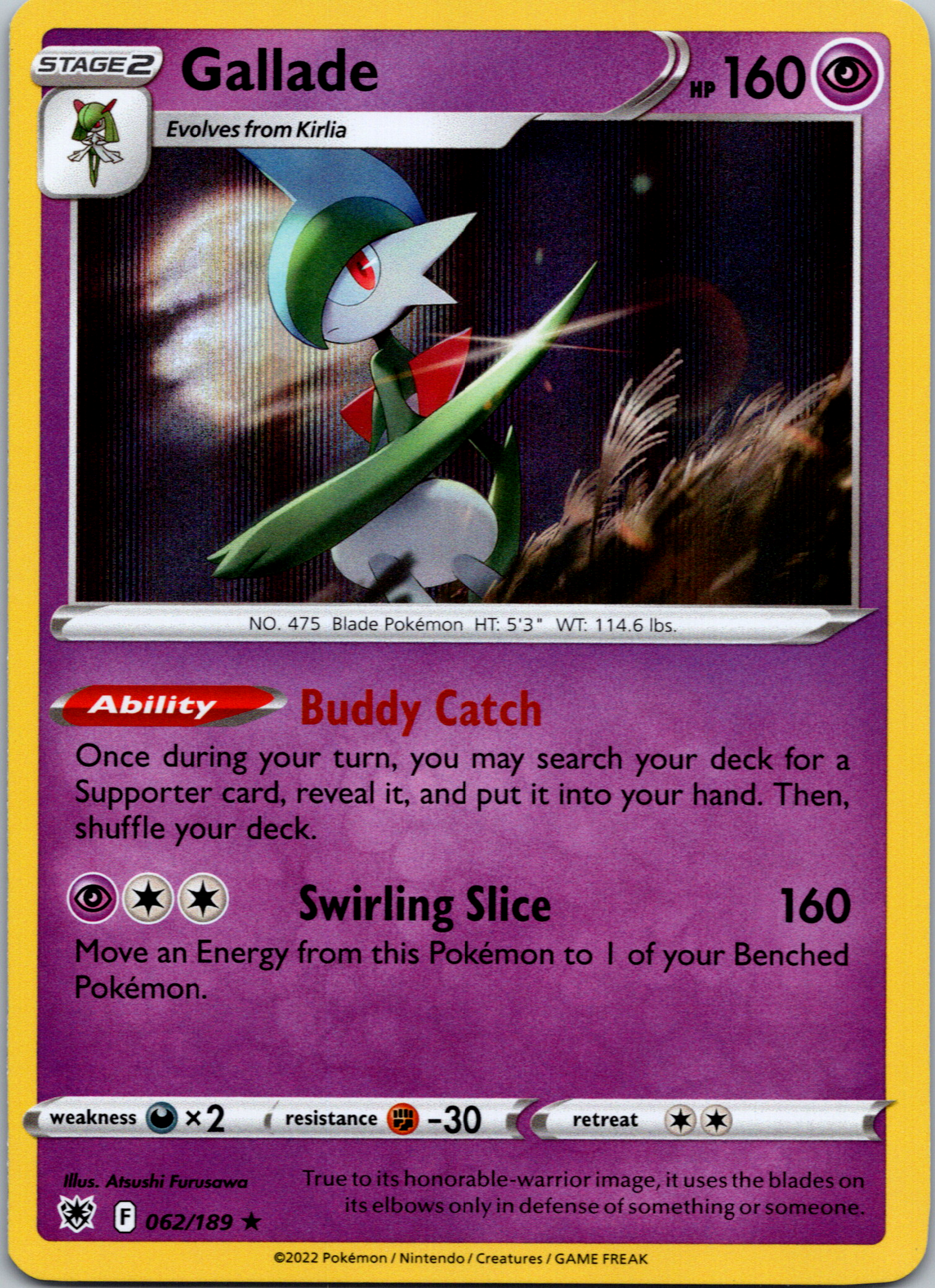 Gallade (062/189) [Sword & Shield: Astral Radiance]