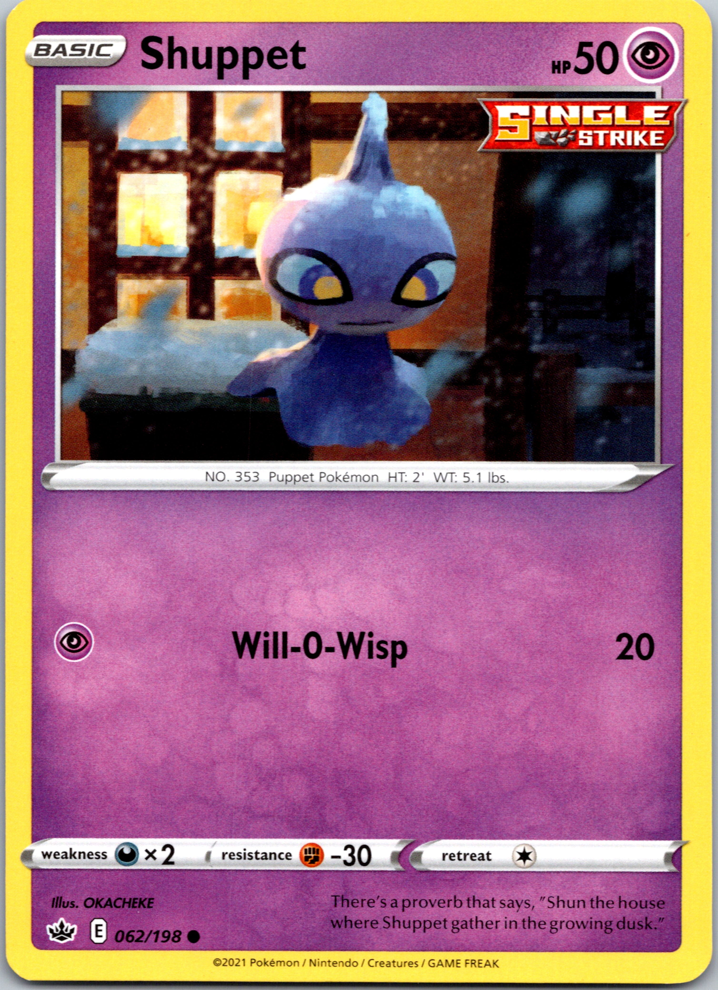 Shuppet (062/198) [Sword & Shield: Chilling Reign]