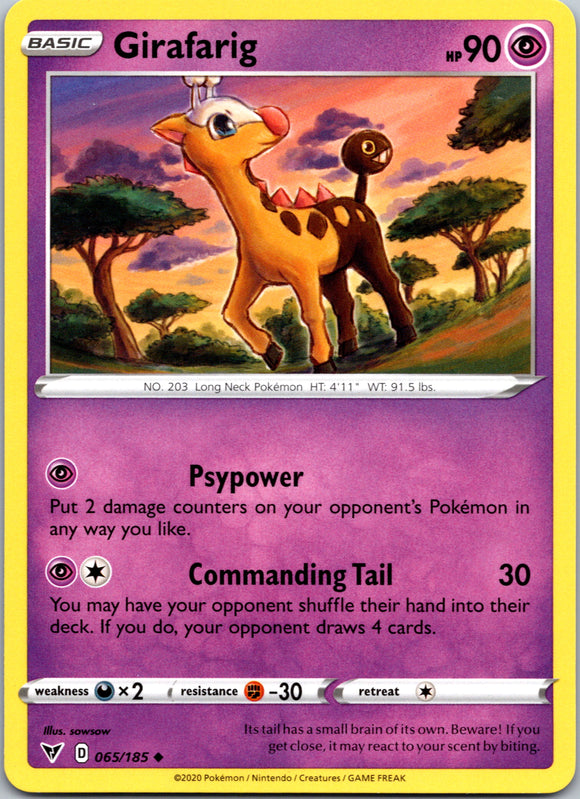 Girafarig [065/185] [SWSH04: Vivid Voltage]