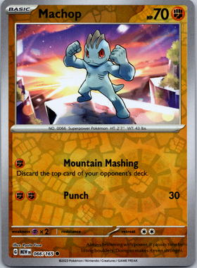 Machop (066/165) [Scarlet & Violet:  151] Reverse Holofoil