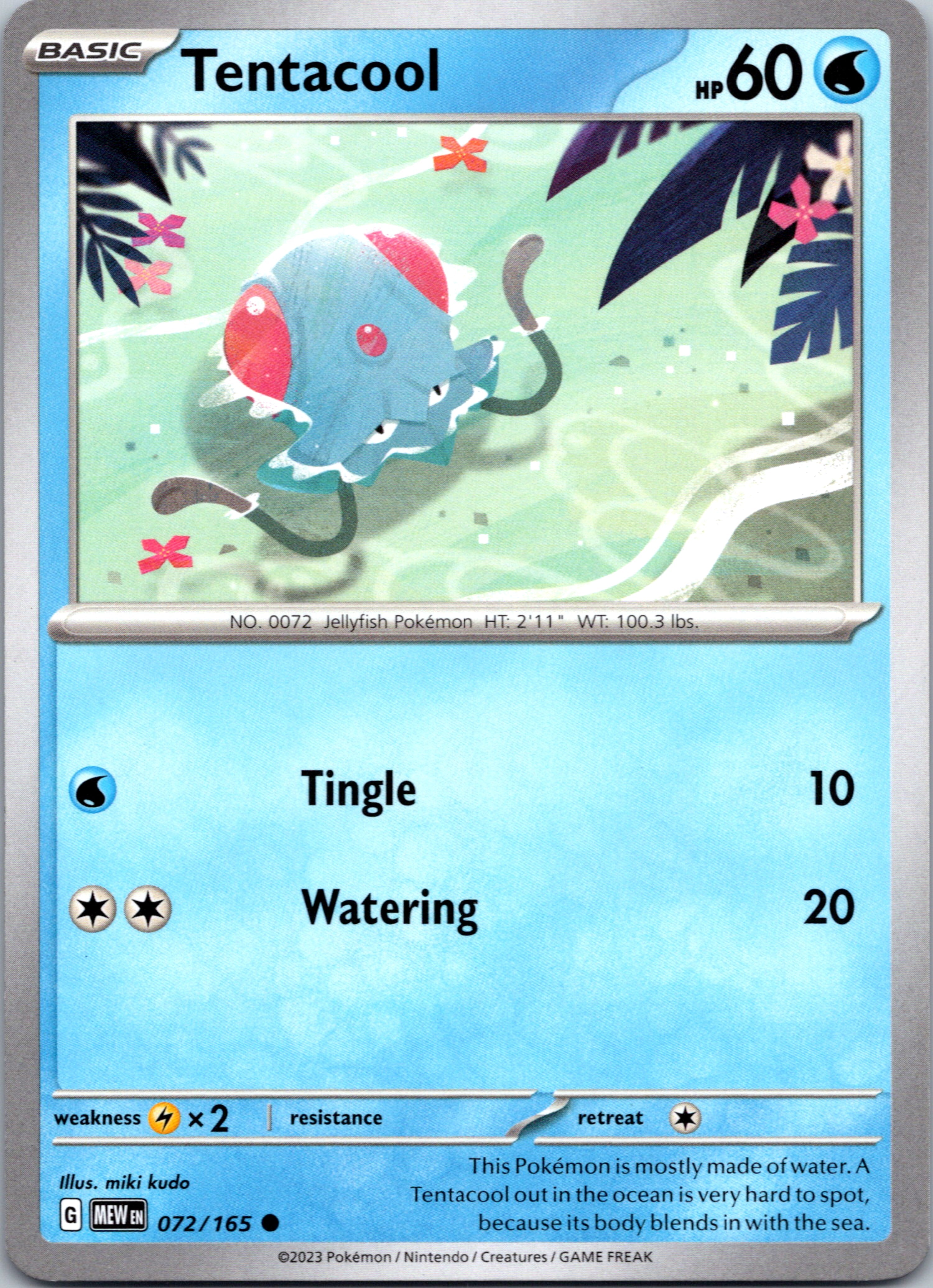 Tentacool (72/165) [Scarlet & Violet:  151]