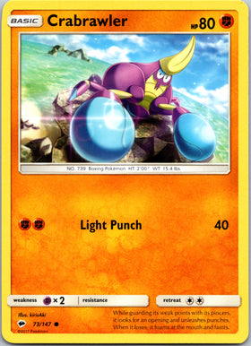 Crabrawler (073/147) [Sun & Moon: Burning Shadows]