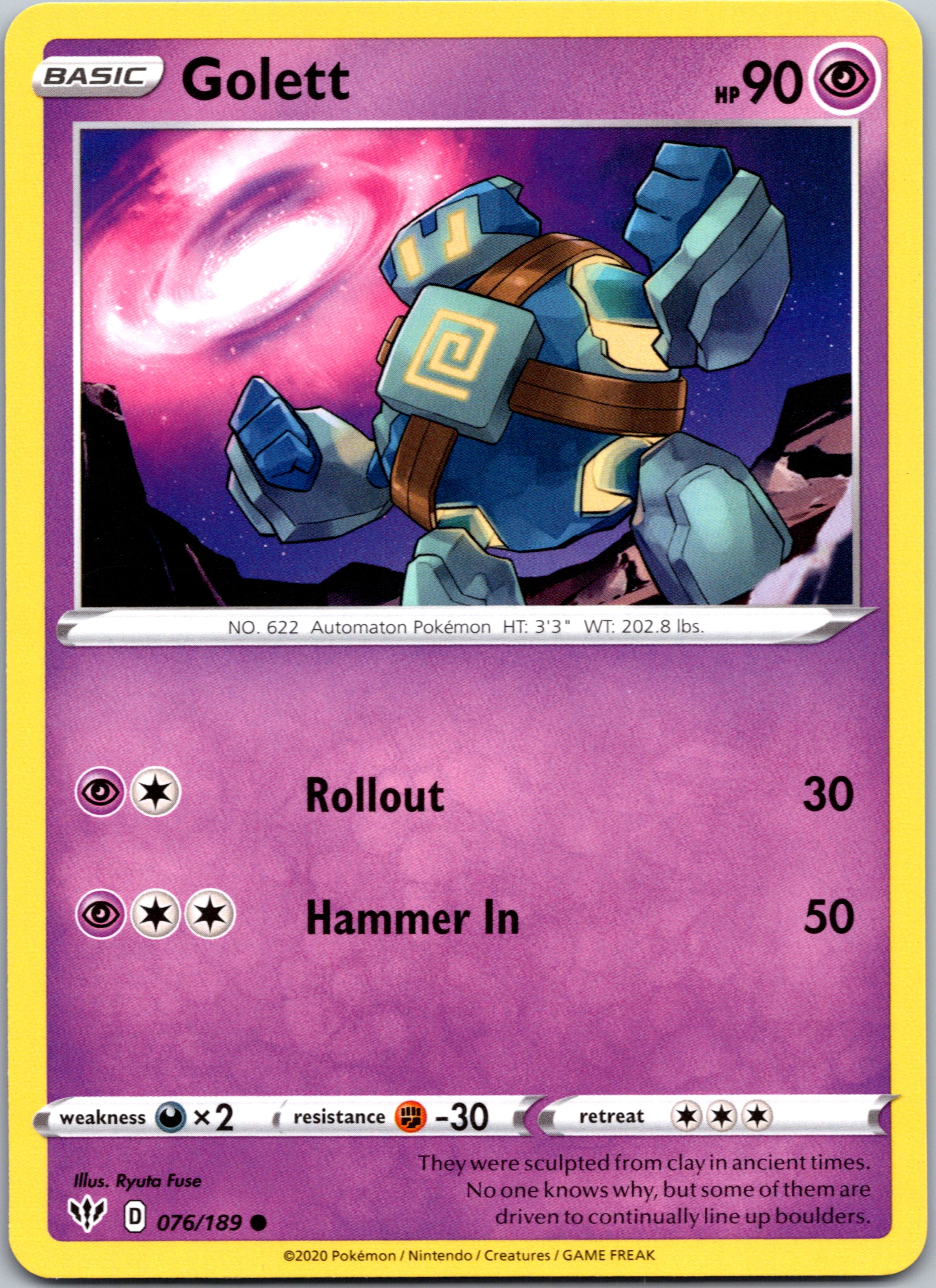 Golett (76/189) [SWSH03: Darkness Ablaze]