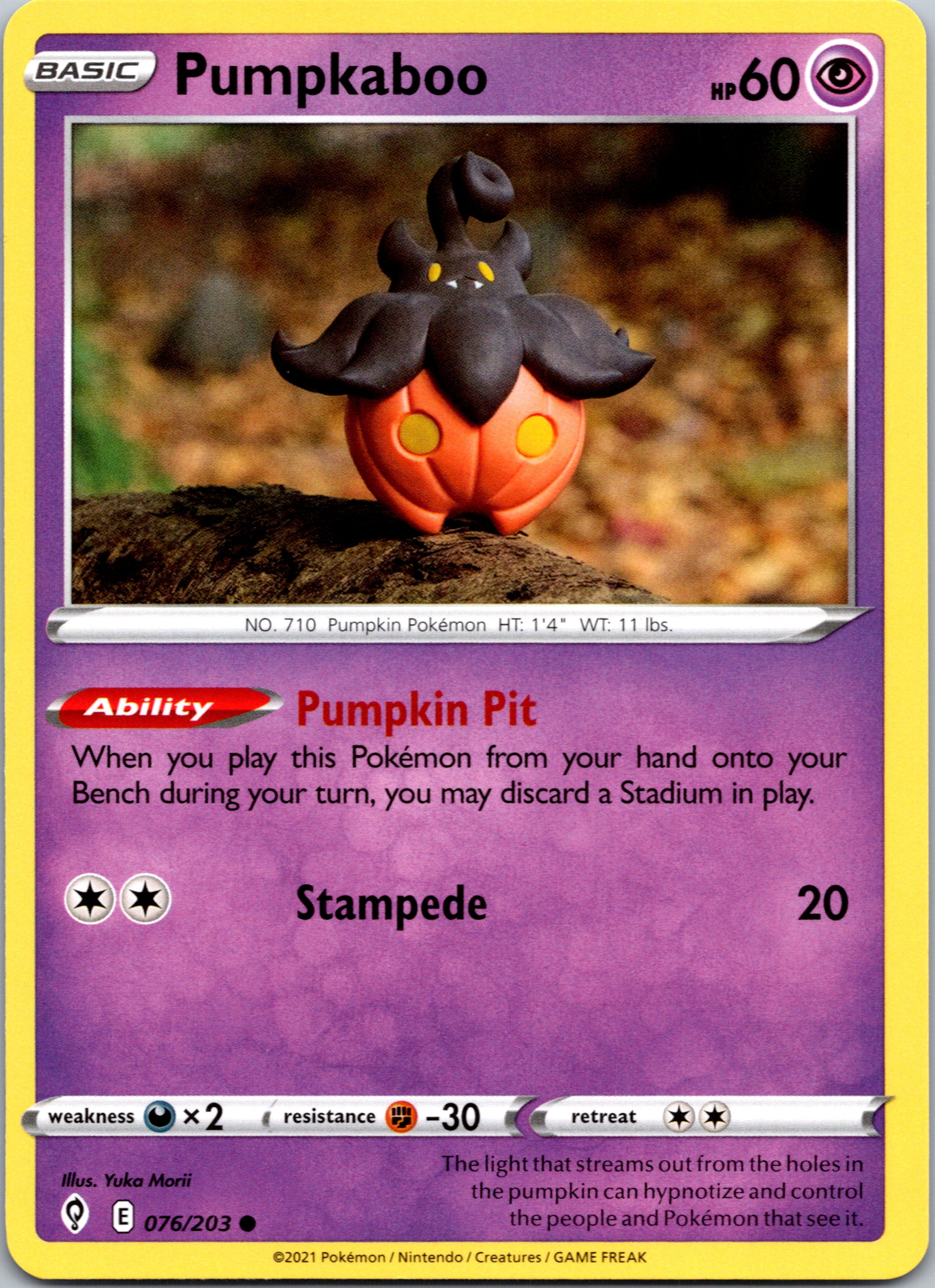 Pumpkaboo (076/203) [Sword & Shield: Evolving Skies]