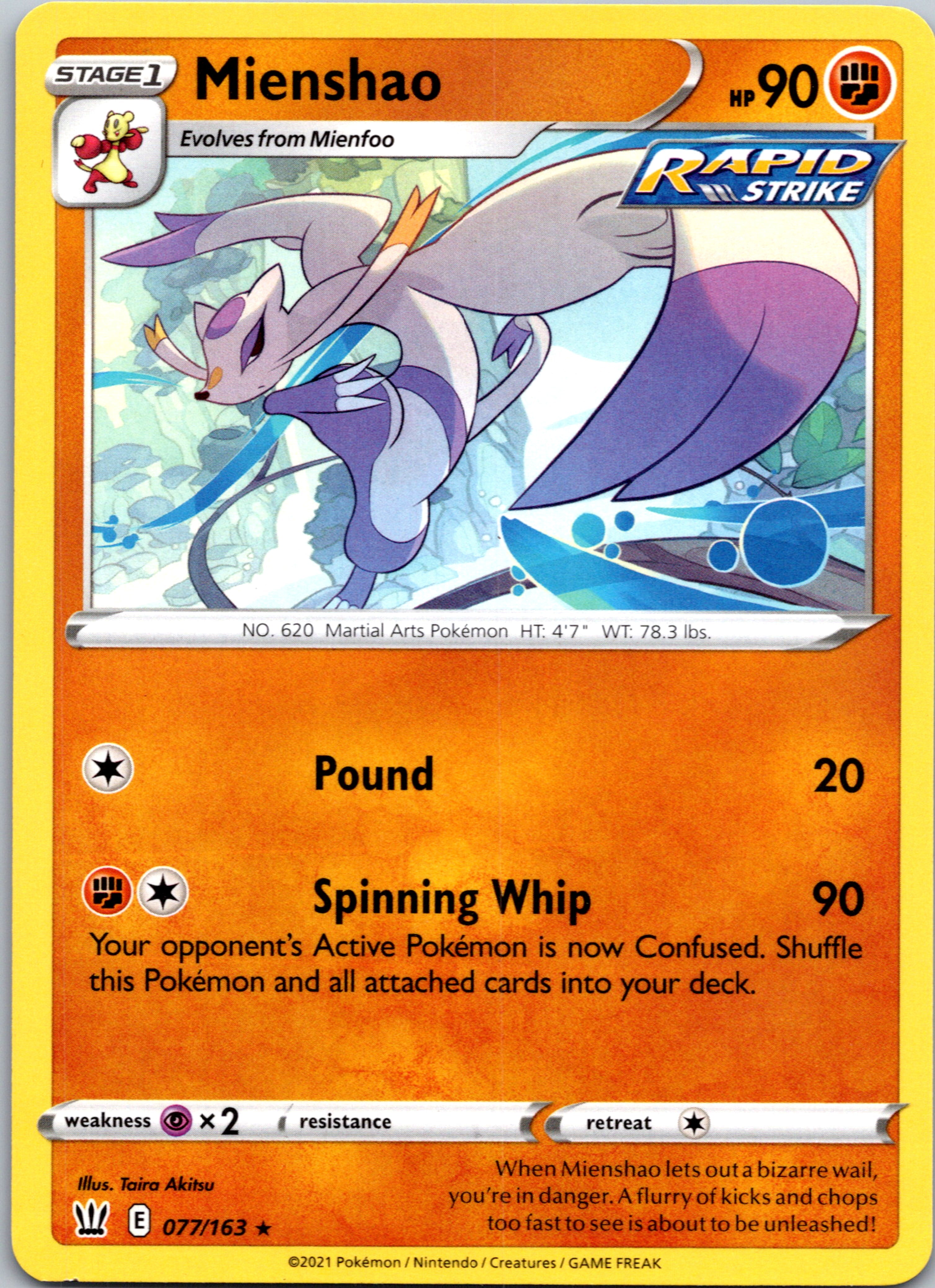 Mienshao [077/163] [SWSH05: Battle Styles]