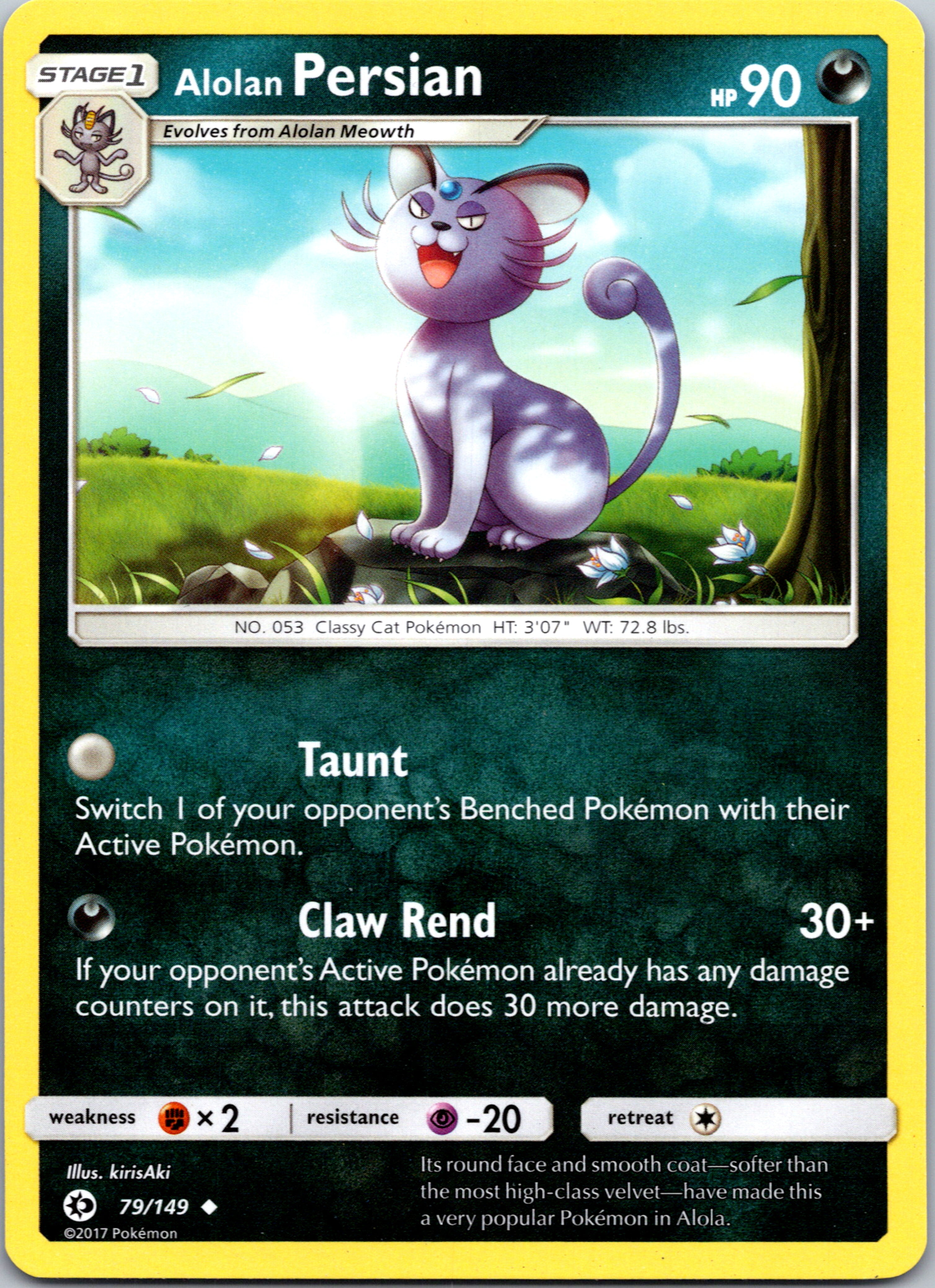 Alolan Persian (79) [SM Base Set]