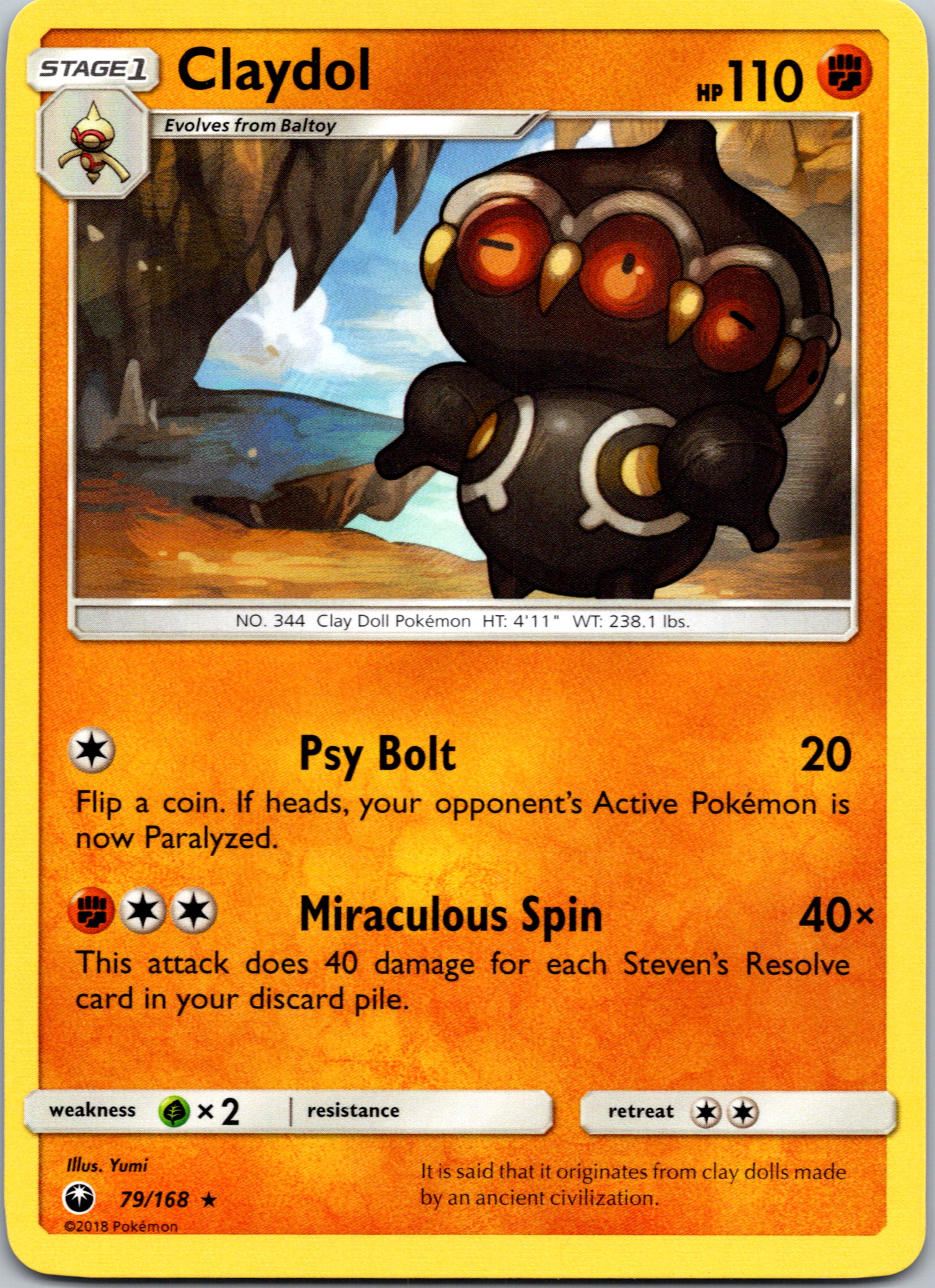 Claydol (79/168) [Sun & Moon: Celestial Storm]