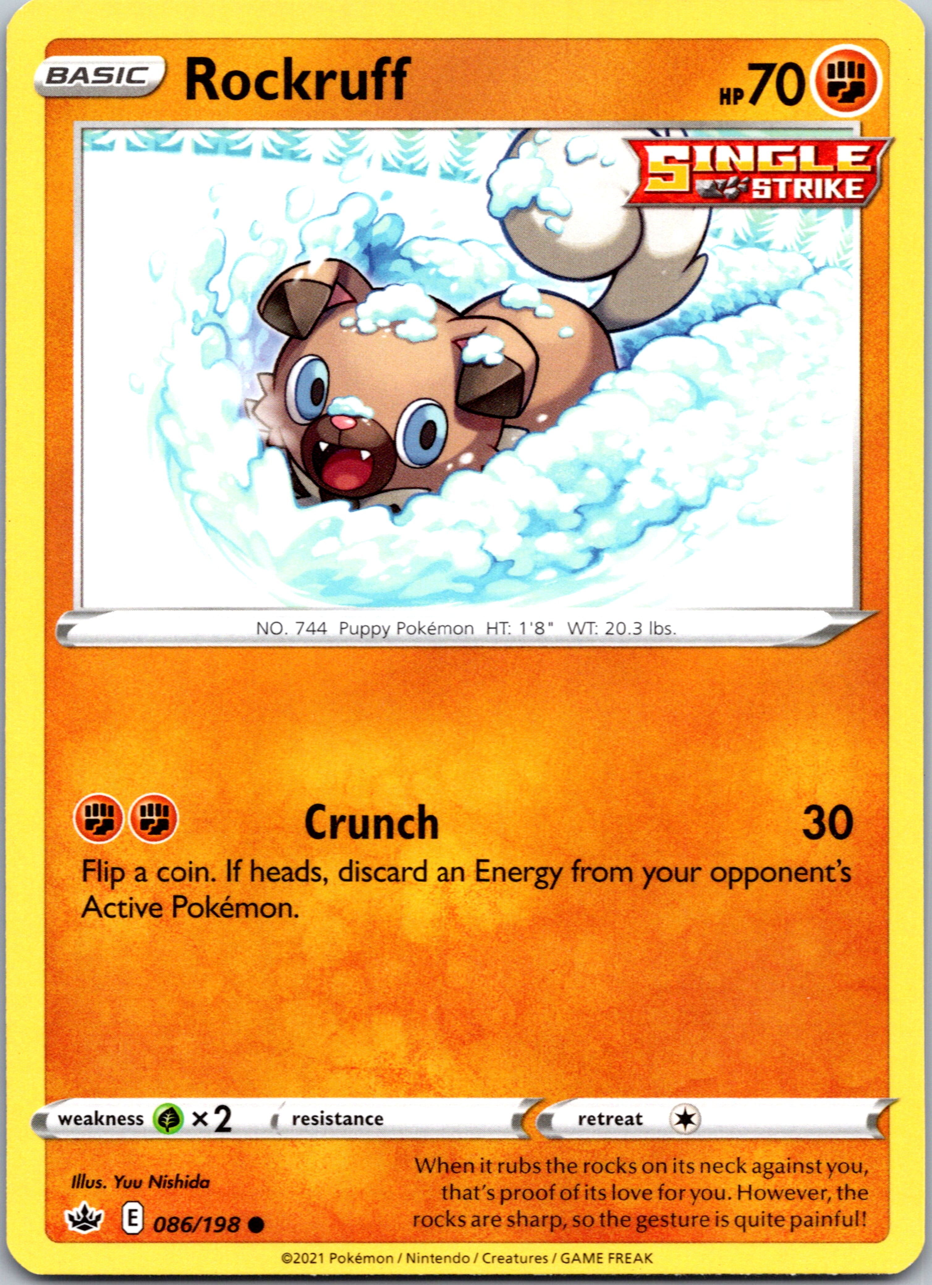 Rockruff  (086/198) [Sword & Shield: Chilling Reign]