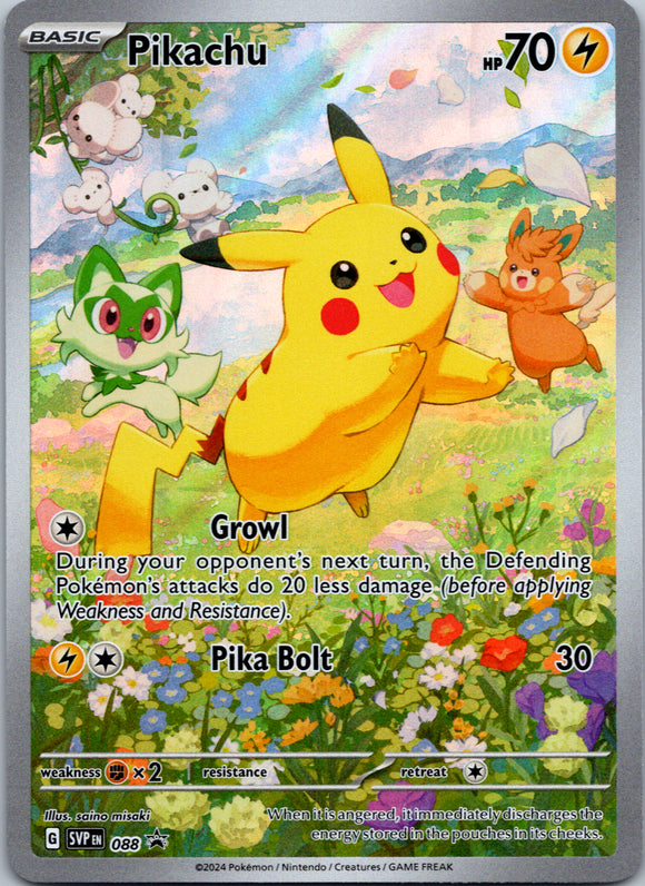 Pikachu [088] - (SV Scarlet & Violet Promo Cards) Holofoil