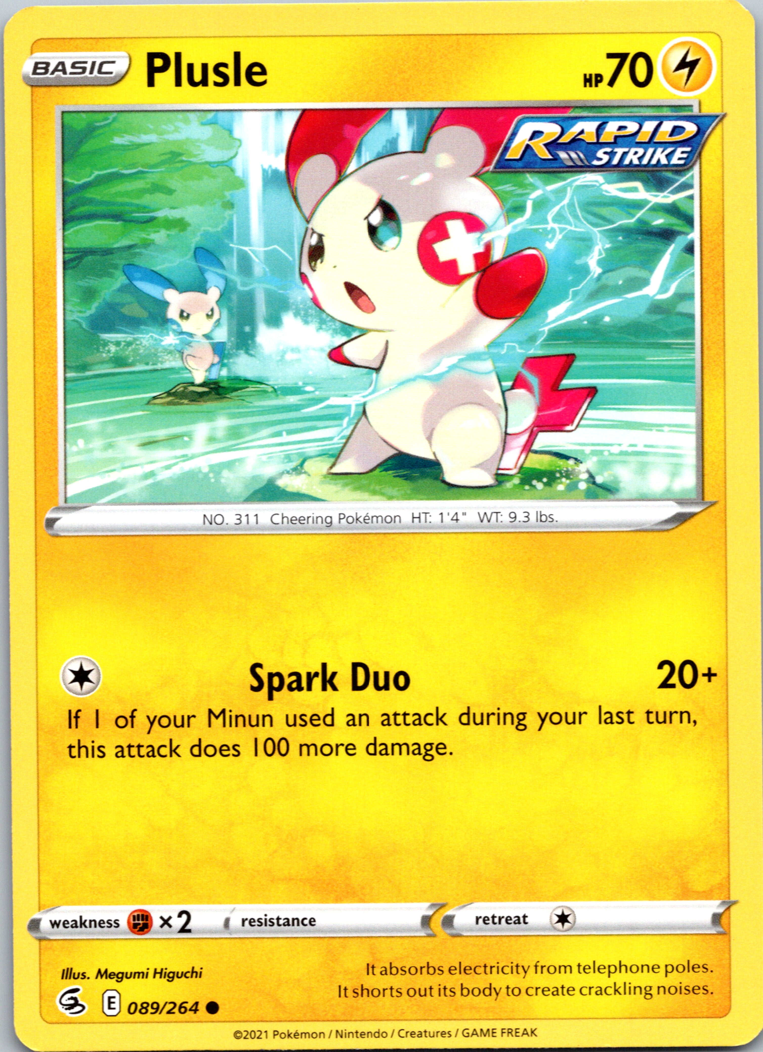 Plusle (089/264) [Sword & Shield: Fusion Strike]