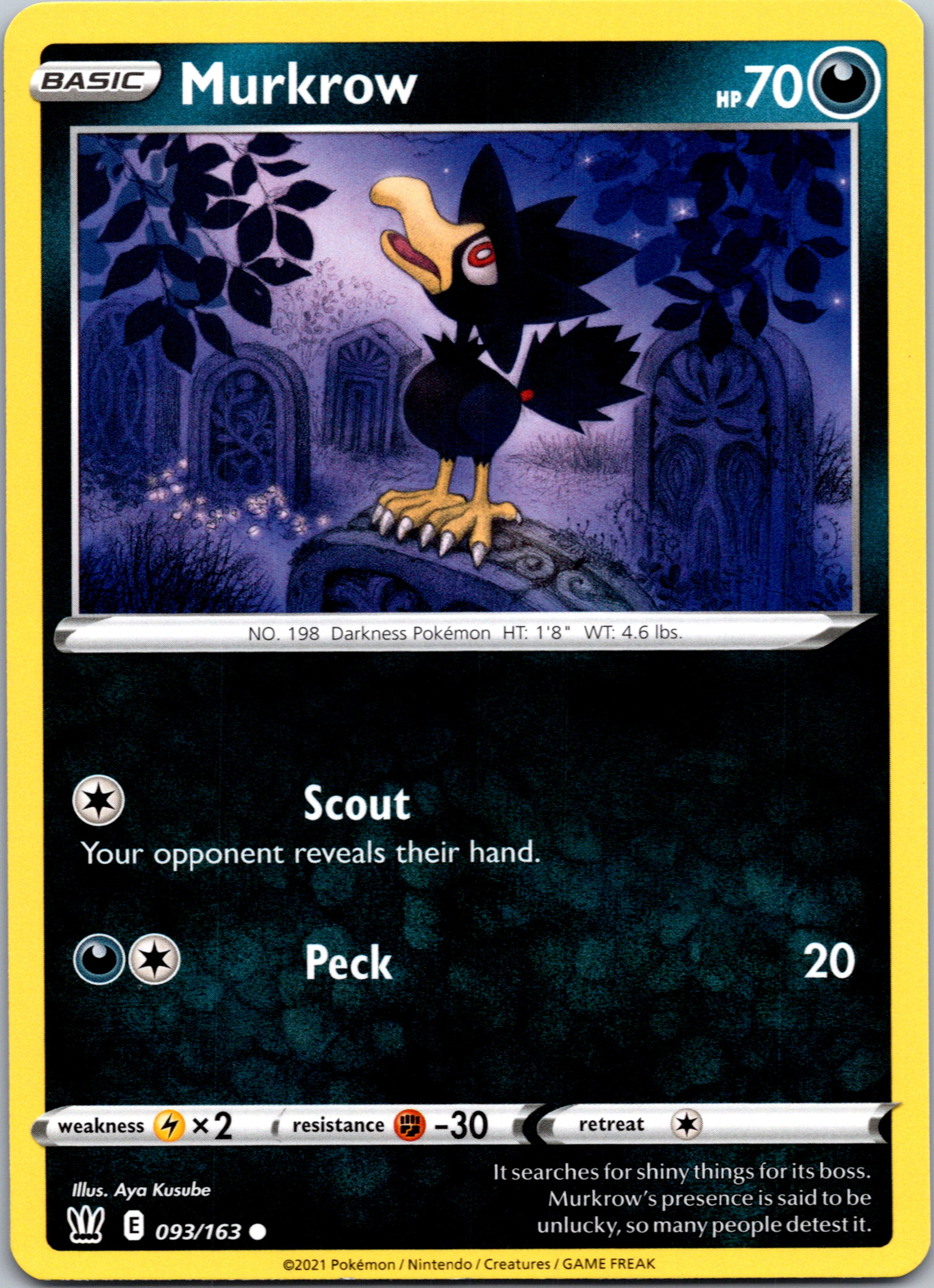 Murkrow [093/163] [SWSH05: Battle Styles]