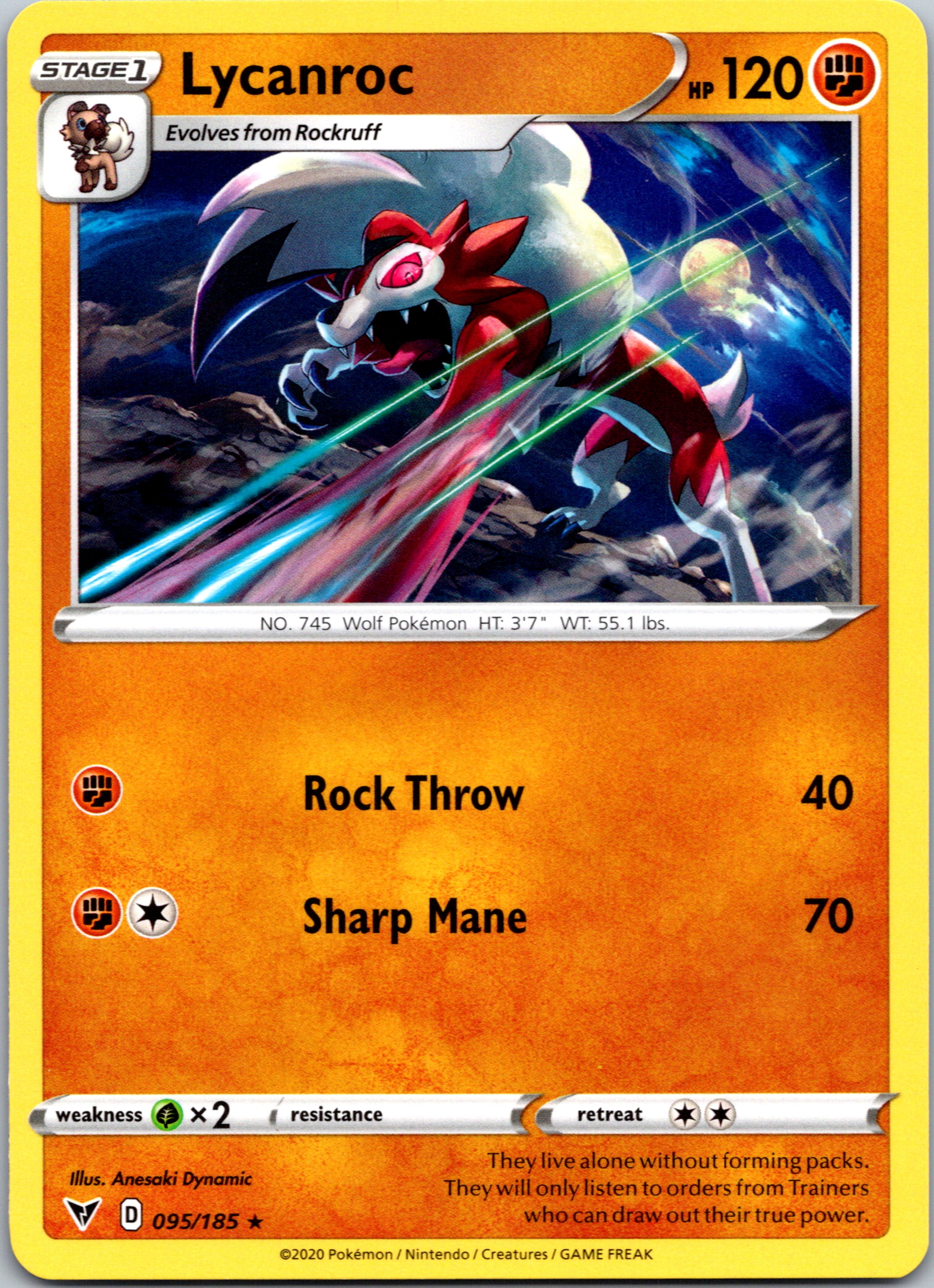 Lycanroc [095/185] [SWSH04: Vivid Voltage]