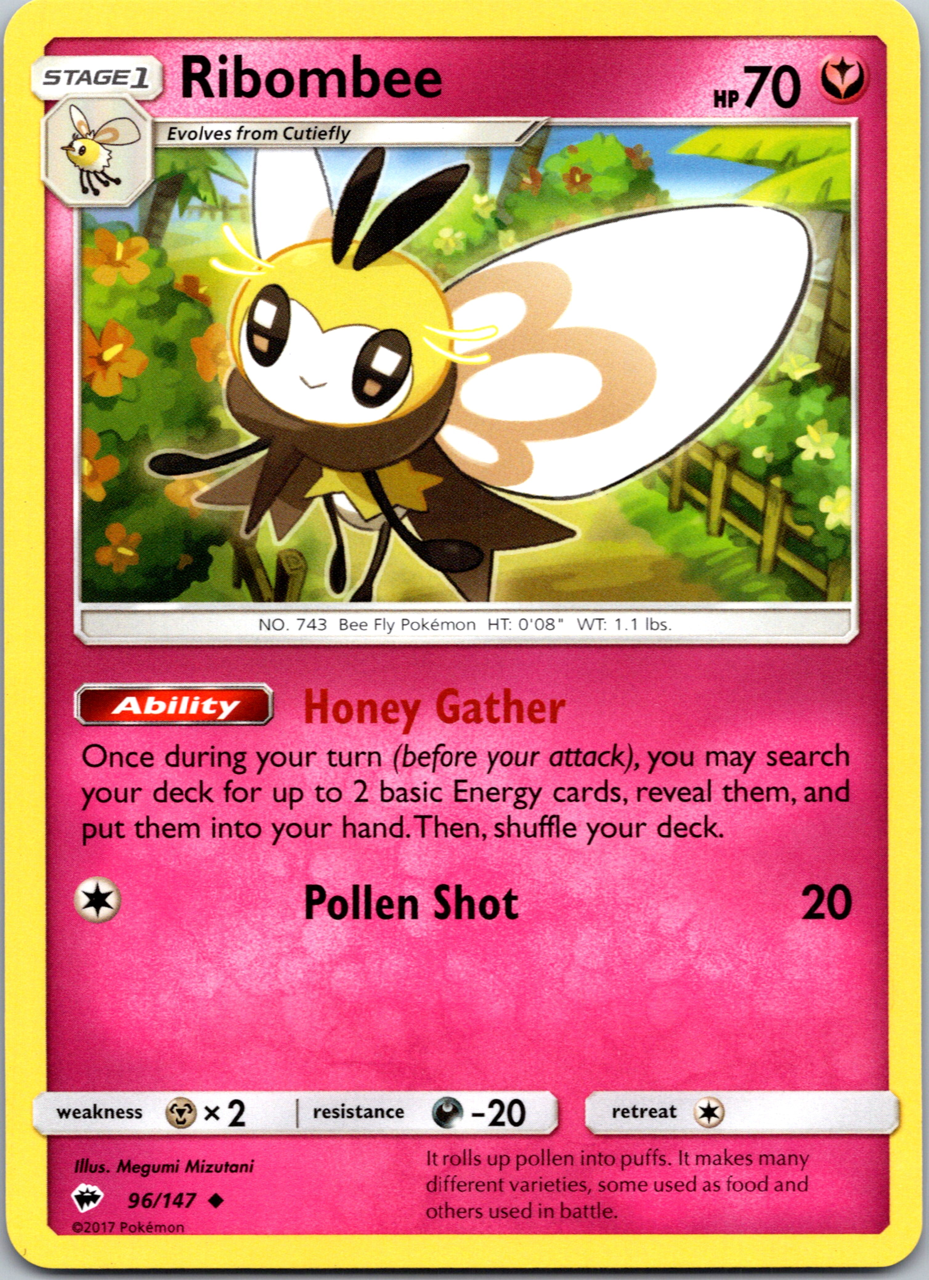 Ribombee (96/147) [Sun & Moon: Burning Shadows]