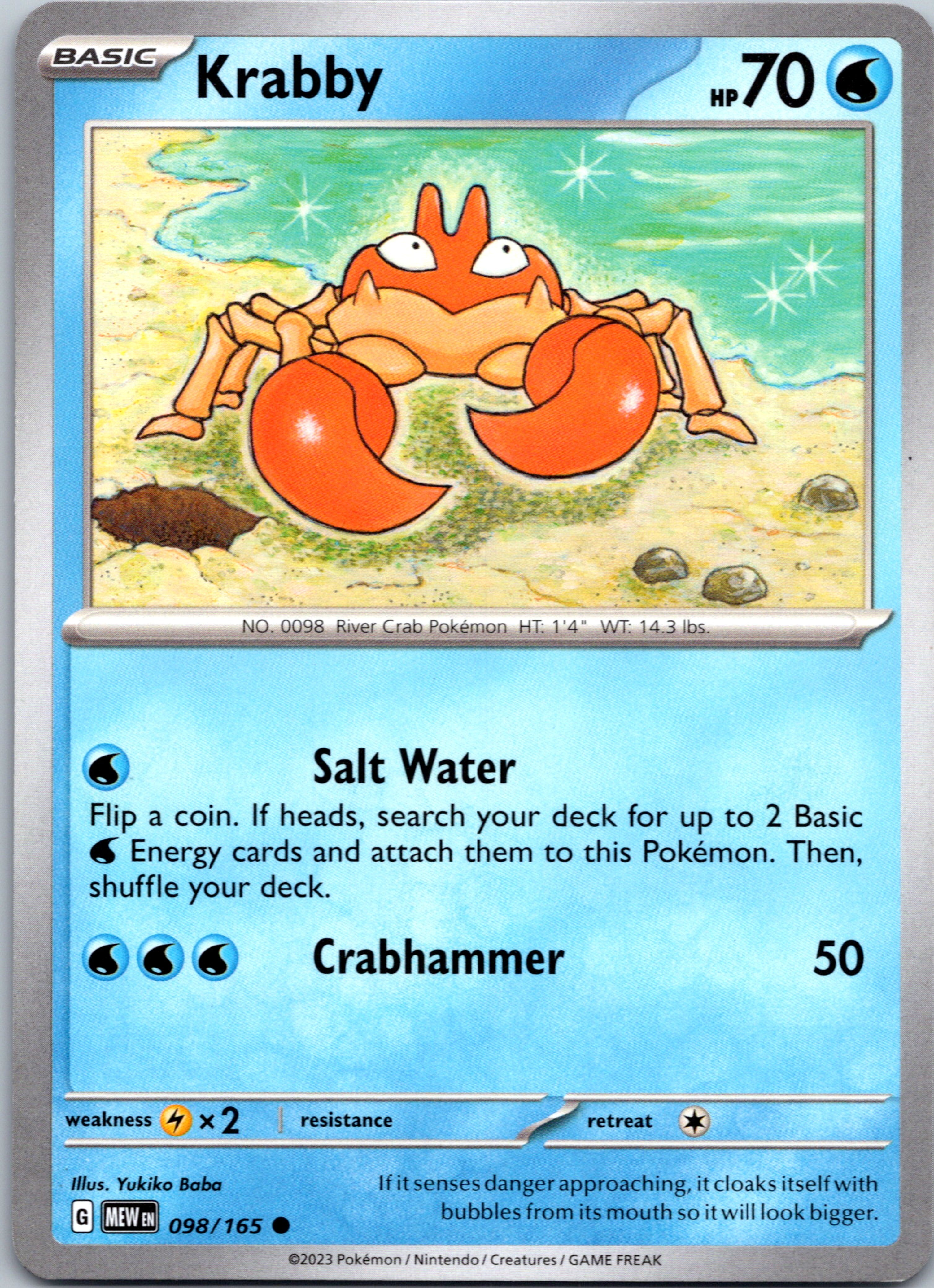 Krabby (98/165) [Scarlet & Violet:  151]