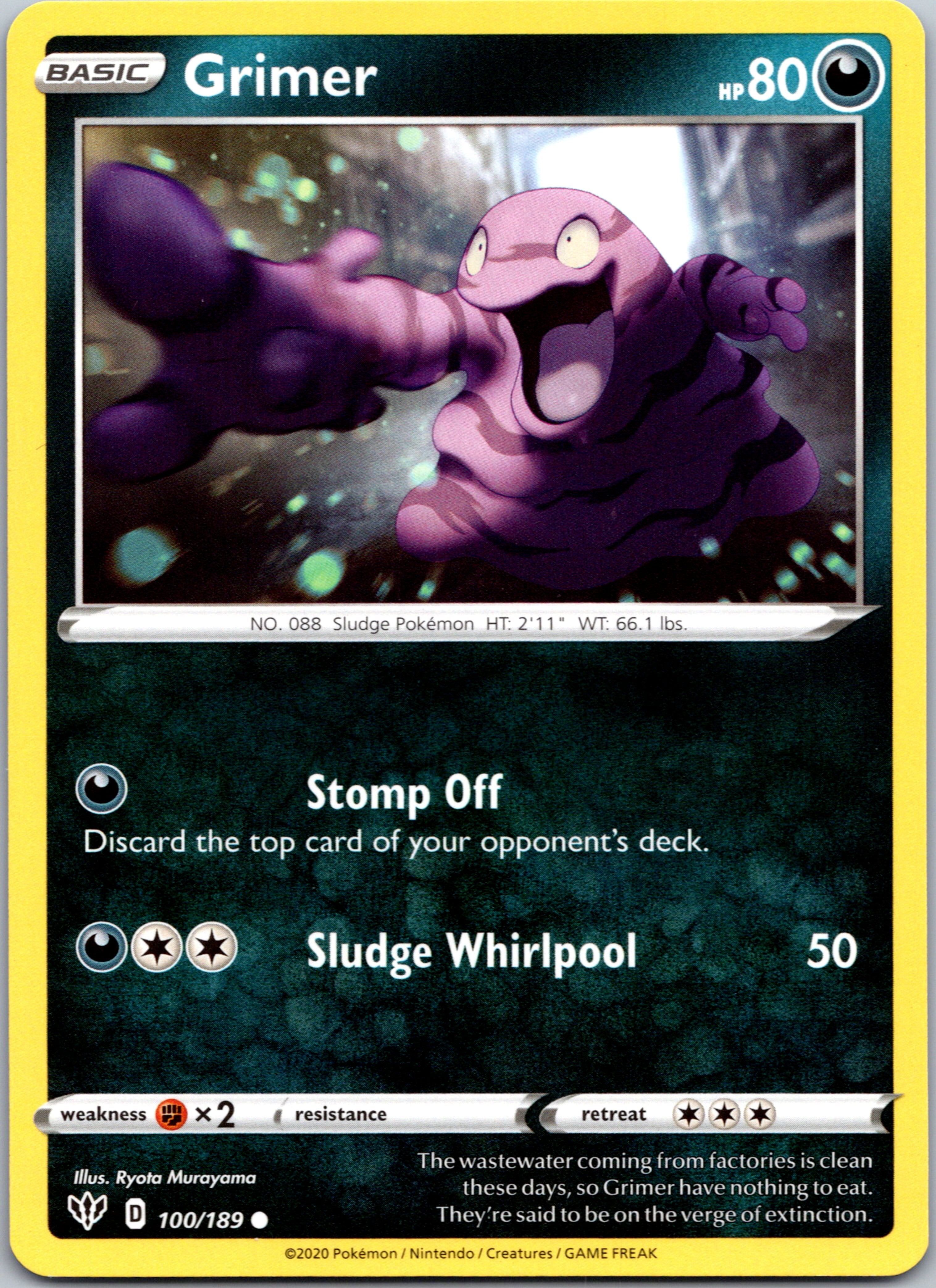 Grimer (100/189) [SWSH03: Darkness Ablaze]