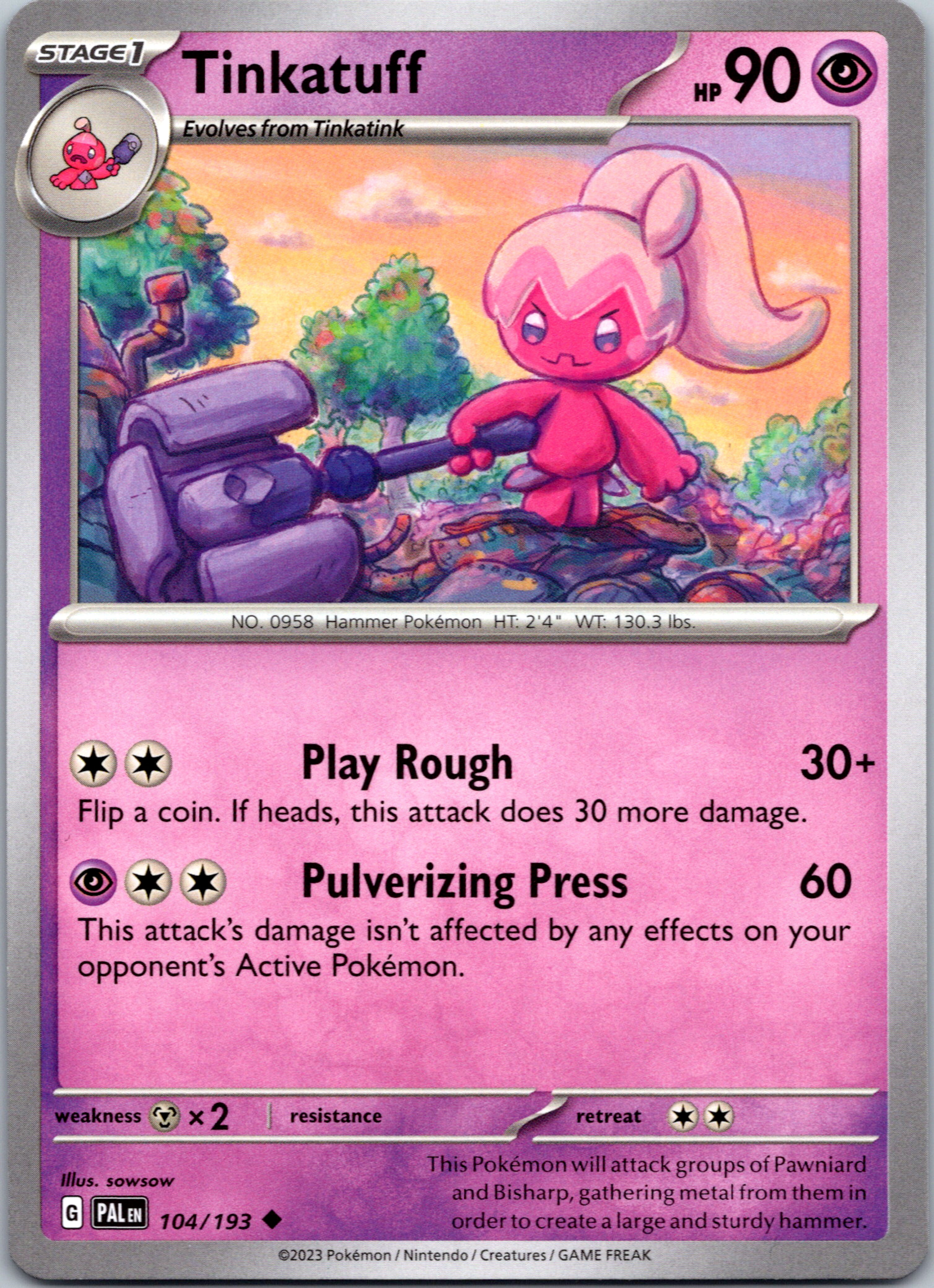 Tinkatuff (104/193) [Scarlet & Violet: Paldea Evolved]