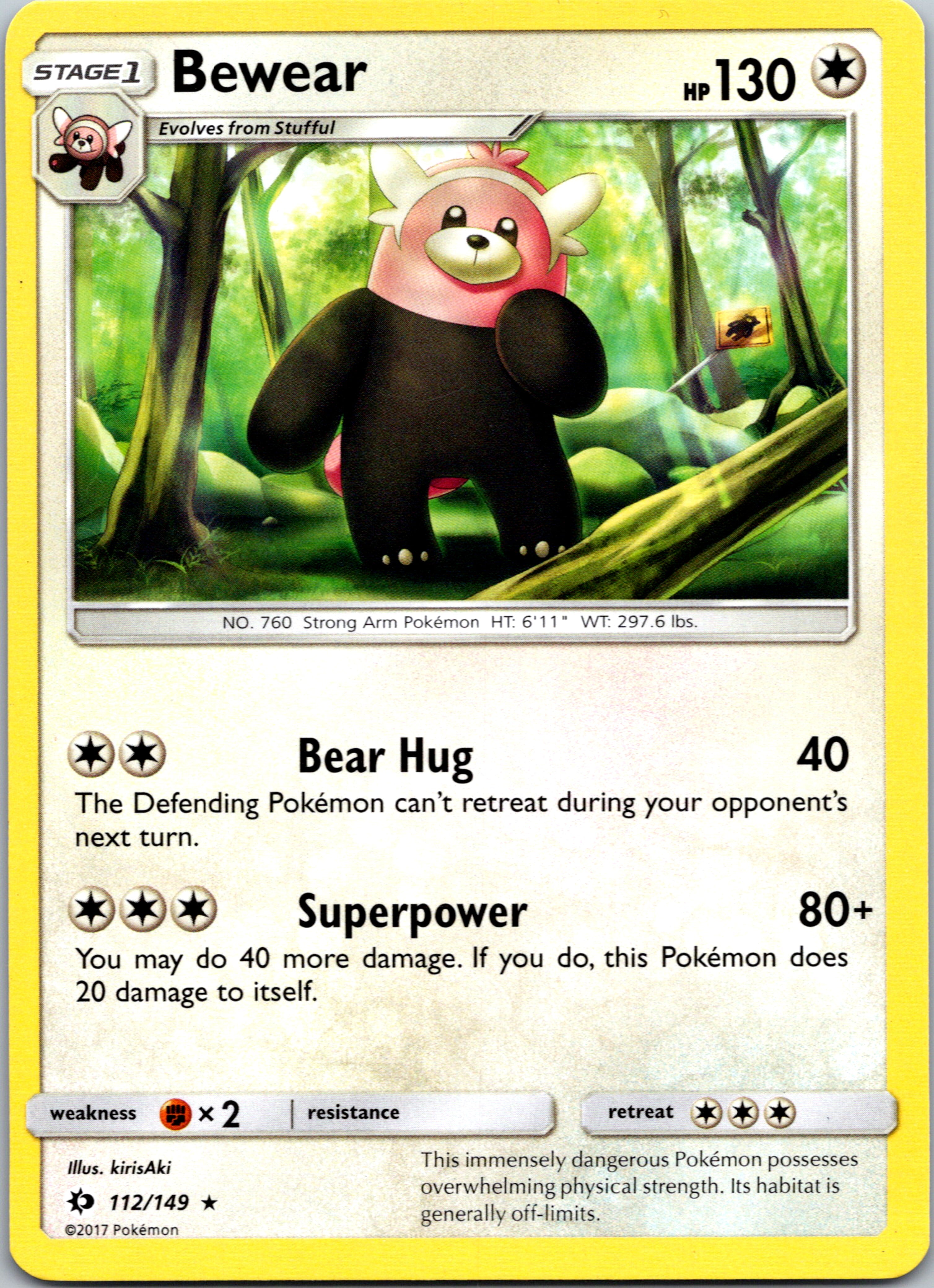 Bewear (112) [SM Base Set]