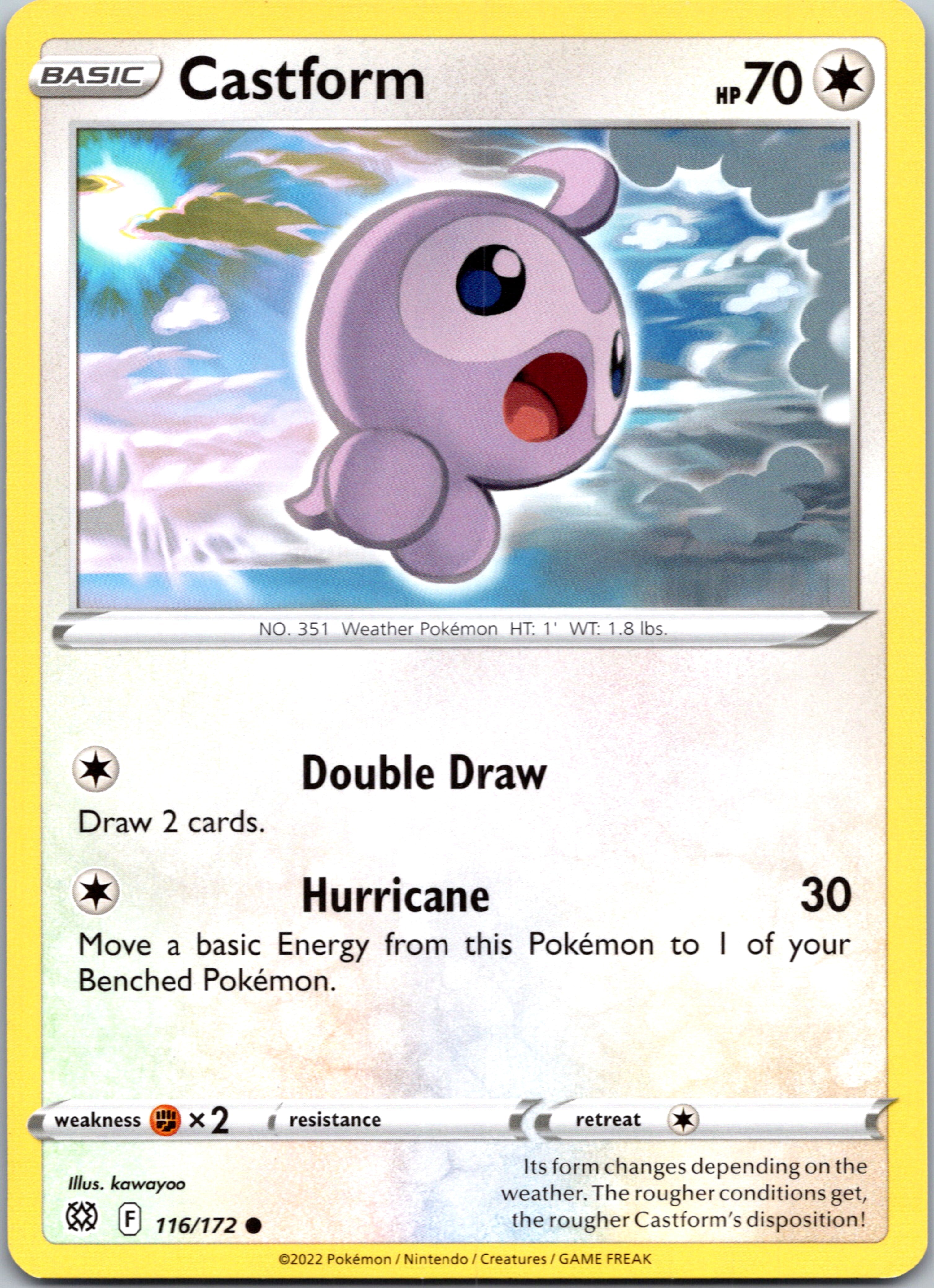 Castform (116/172) [Sword & Shield: Brilliant Stars]