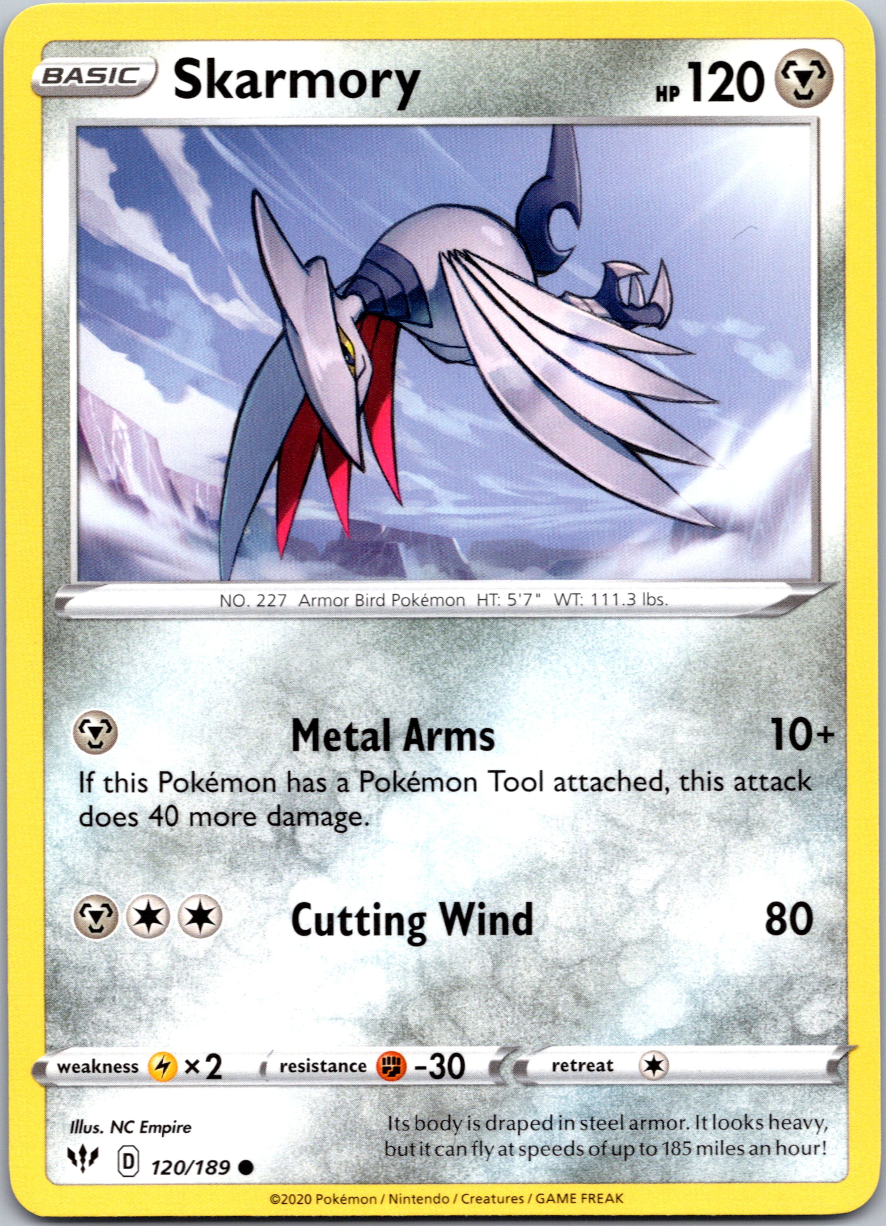 Skarmory (120/189) [SWSH03: Darkness Ablaze]