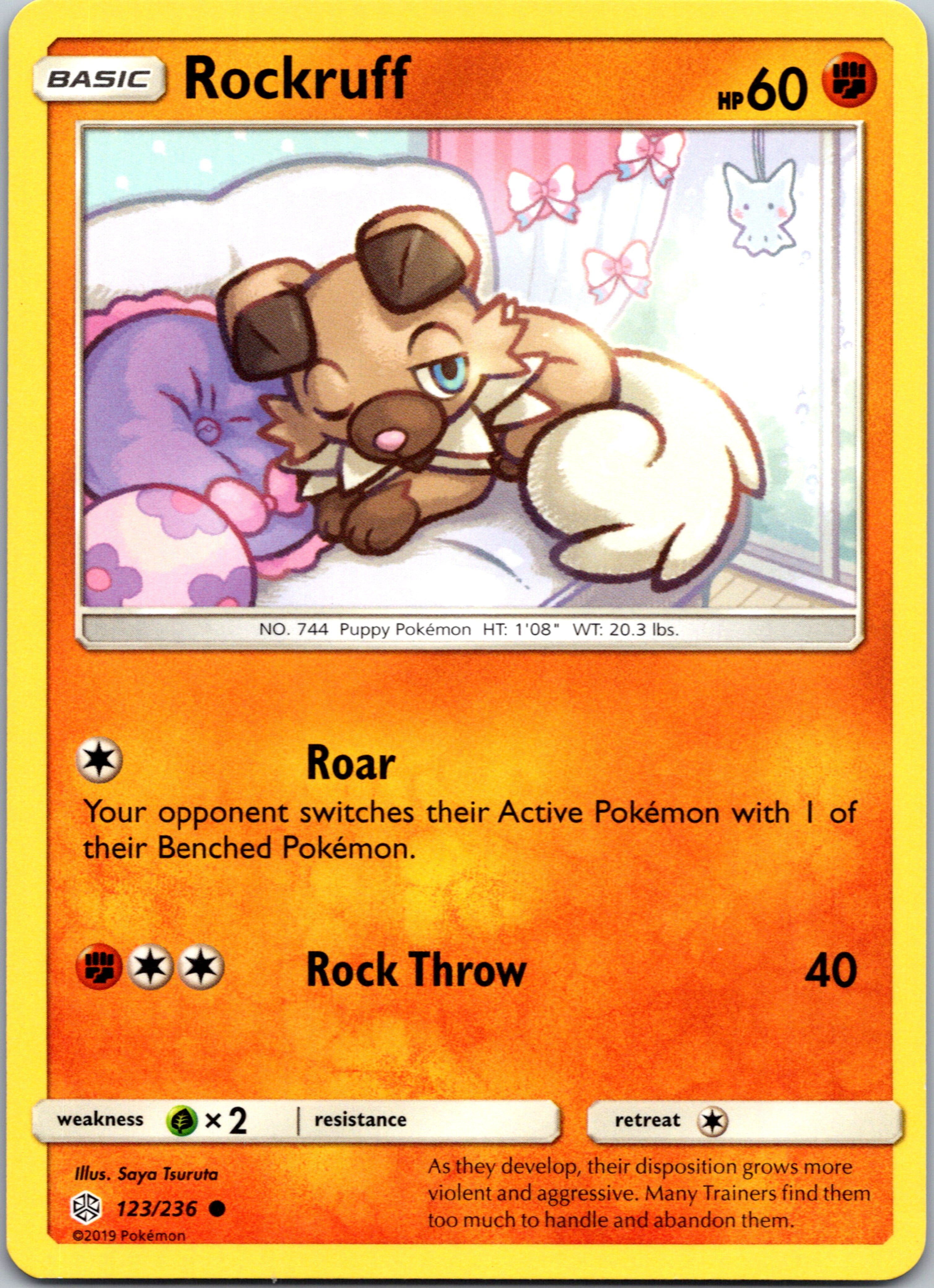 Rockruff (123/236) [Sun & Moon: Cosmic Eclipse]