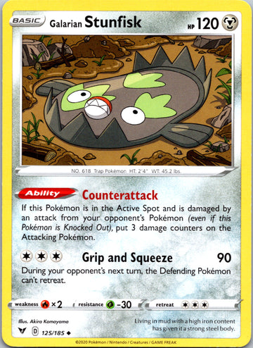 Galarian Stunfisk [125/185] [SWSH04: Vivid Voltage]