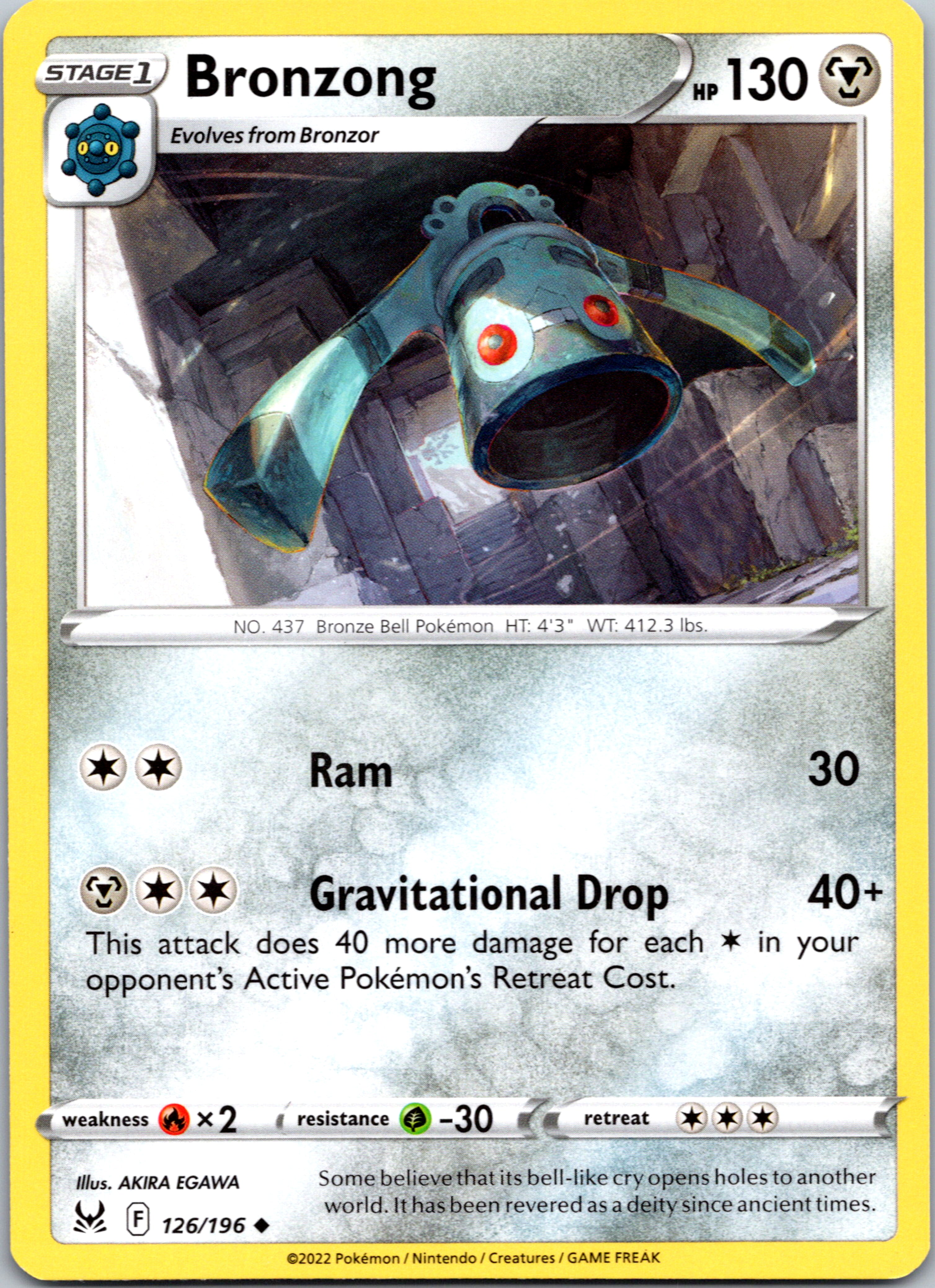 Bronzong (126/196) [Sword & Shield: Lost Origin]