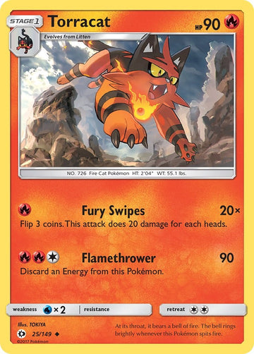 Torracat [25/149] [Sun & Moon Base Set] Reverse Holofoil