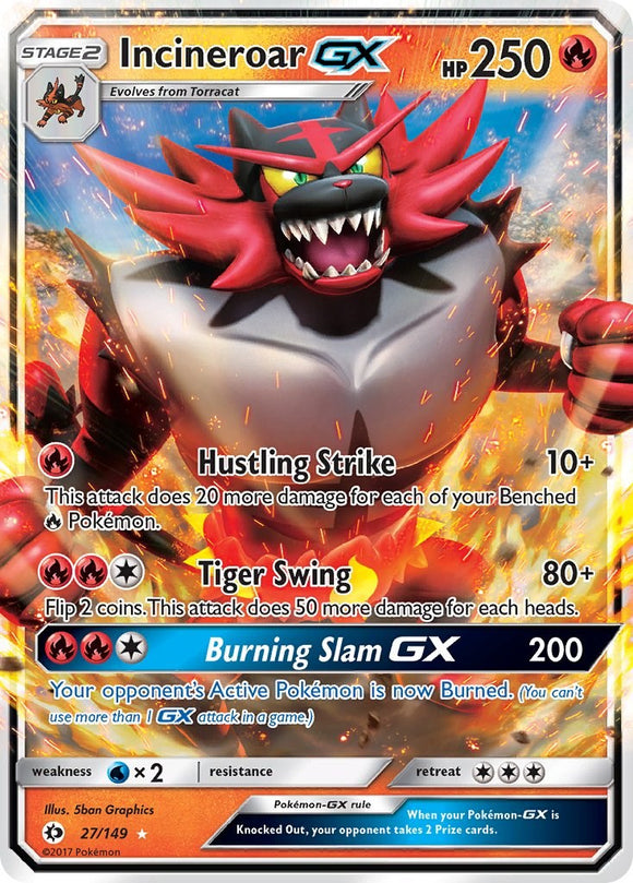 Incineroar GX [27/149] [Sun & Moon Base Set] Holofoil