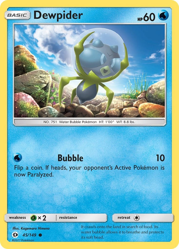 Dewpider [45/149] [Sun & Moon Base Set] Reverse Holofoil