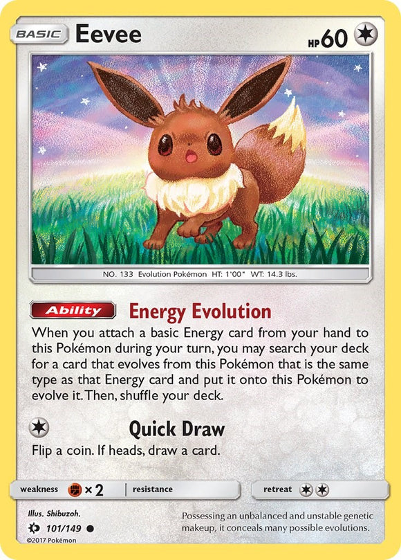 Eevee [101/149] [Sun & Moon Base Set] Reverse Holofoil