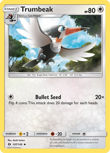 Trumbeak [107/149] [Sun & Moon Base Set] Reverse Holofoil
