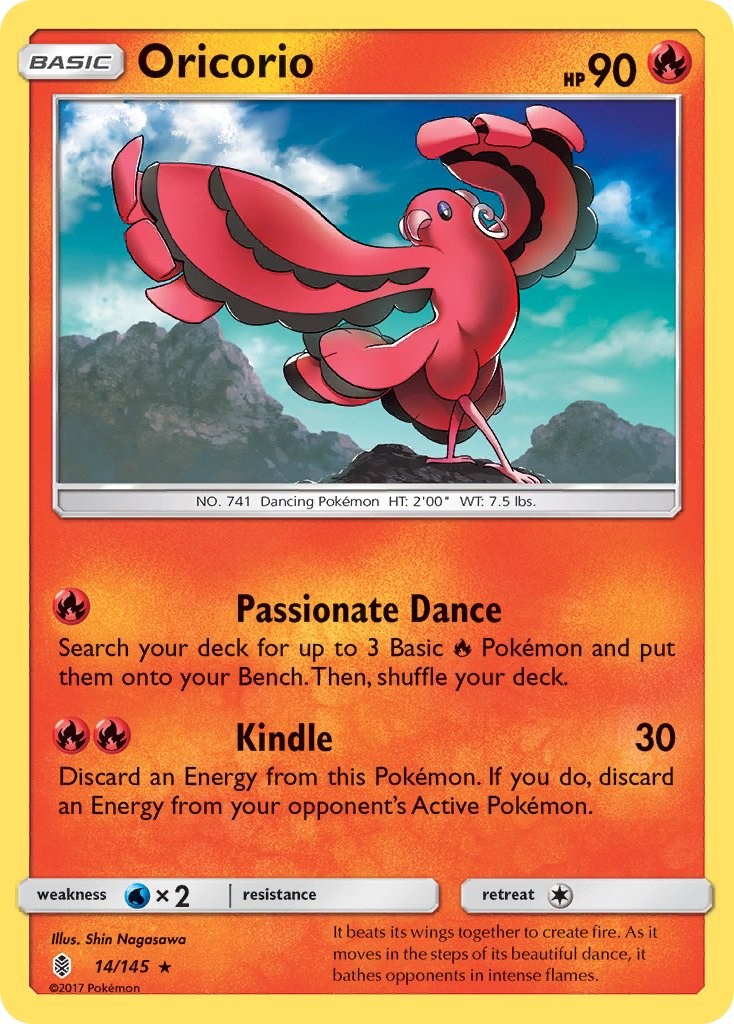 Oricorio (14) [14/145] [SM - Guardians Rising] Reverse Holofoil