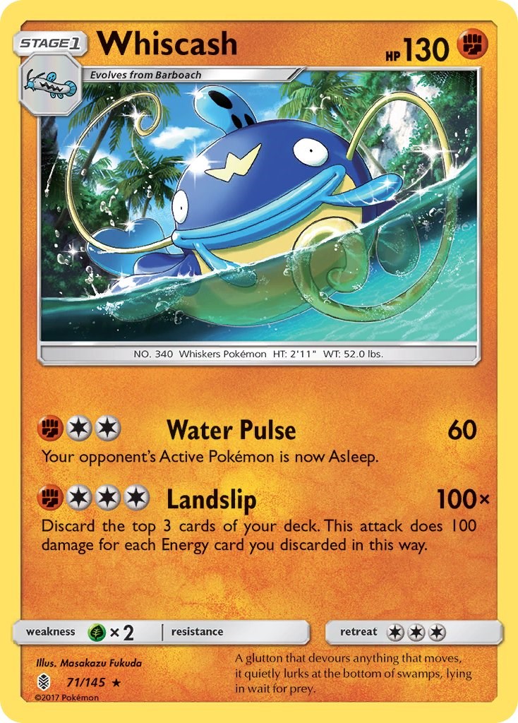 Whiscash [71/145] [SM - Guardians Rising] Reverse Holofoil
