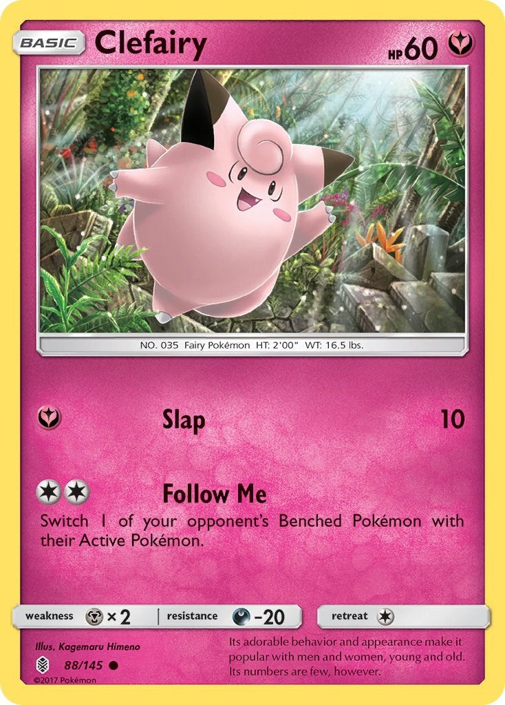 Clefairy [88/145] [SM - Guardians Rising] Reverse Holofoil