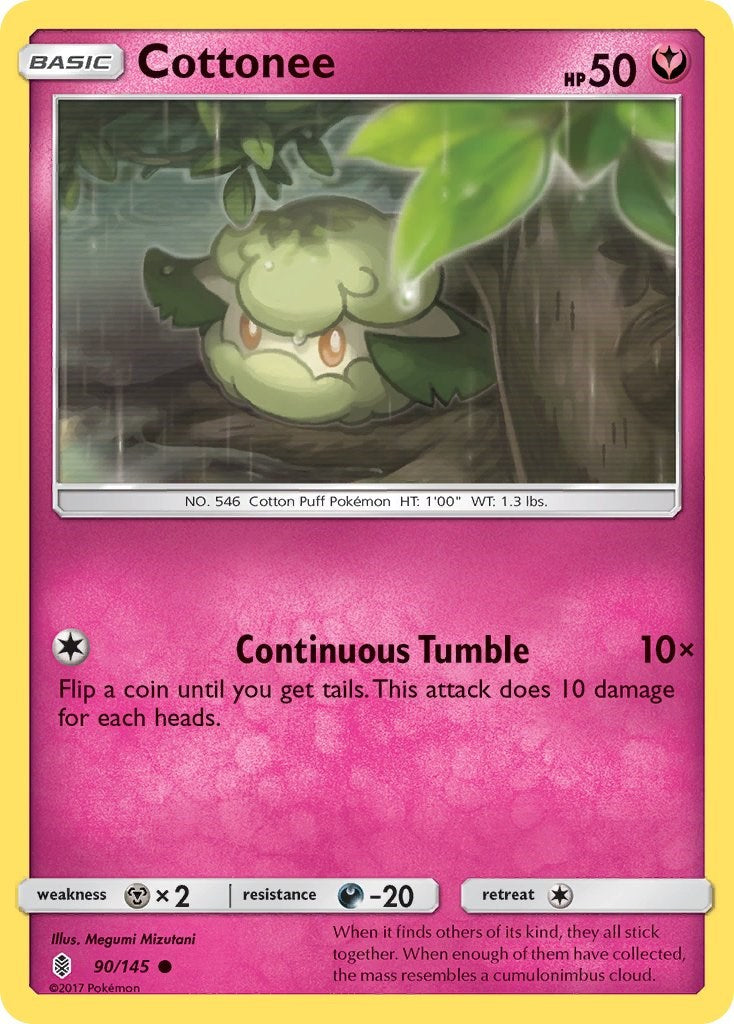 Cottonee [90/145] [SM - Guardians Rising] Reverse Holofoil