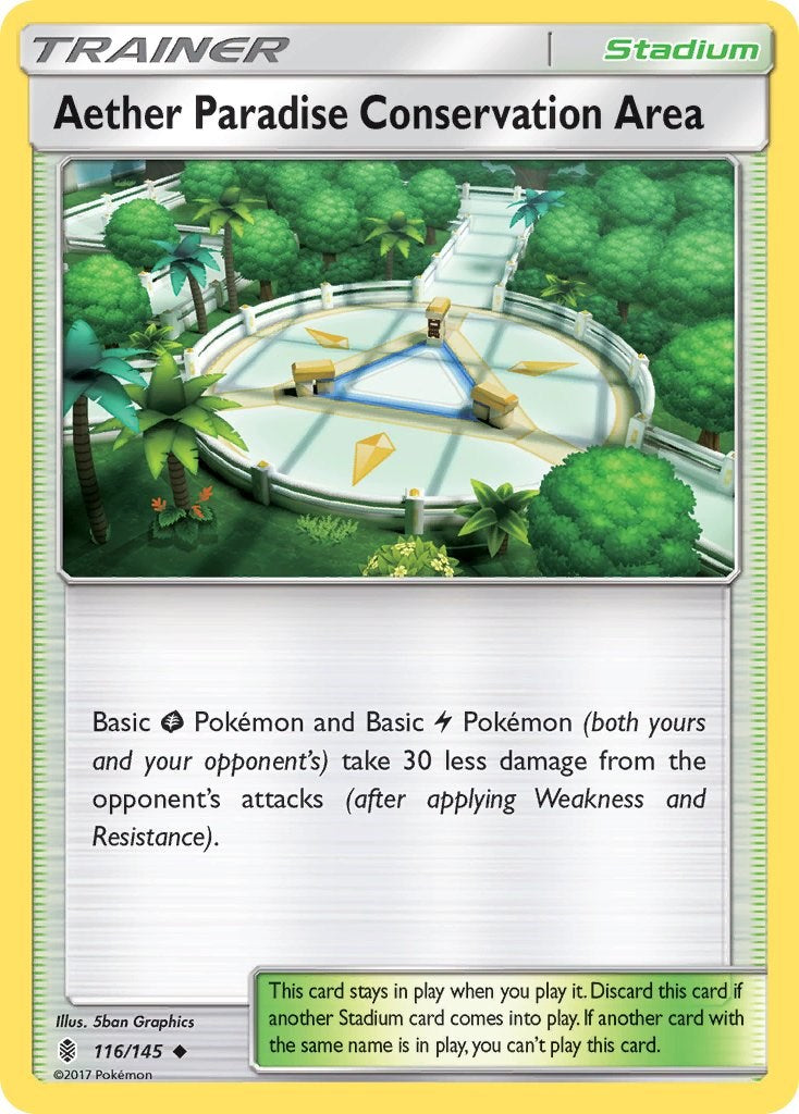 Aether Paradise Conservation Area [116/145] [SM - Guardians Rising] Reverse Holofoil