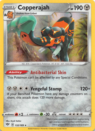Copperajah (132/189) [SWSH03: Darkness Ablaze]