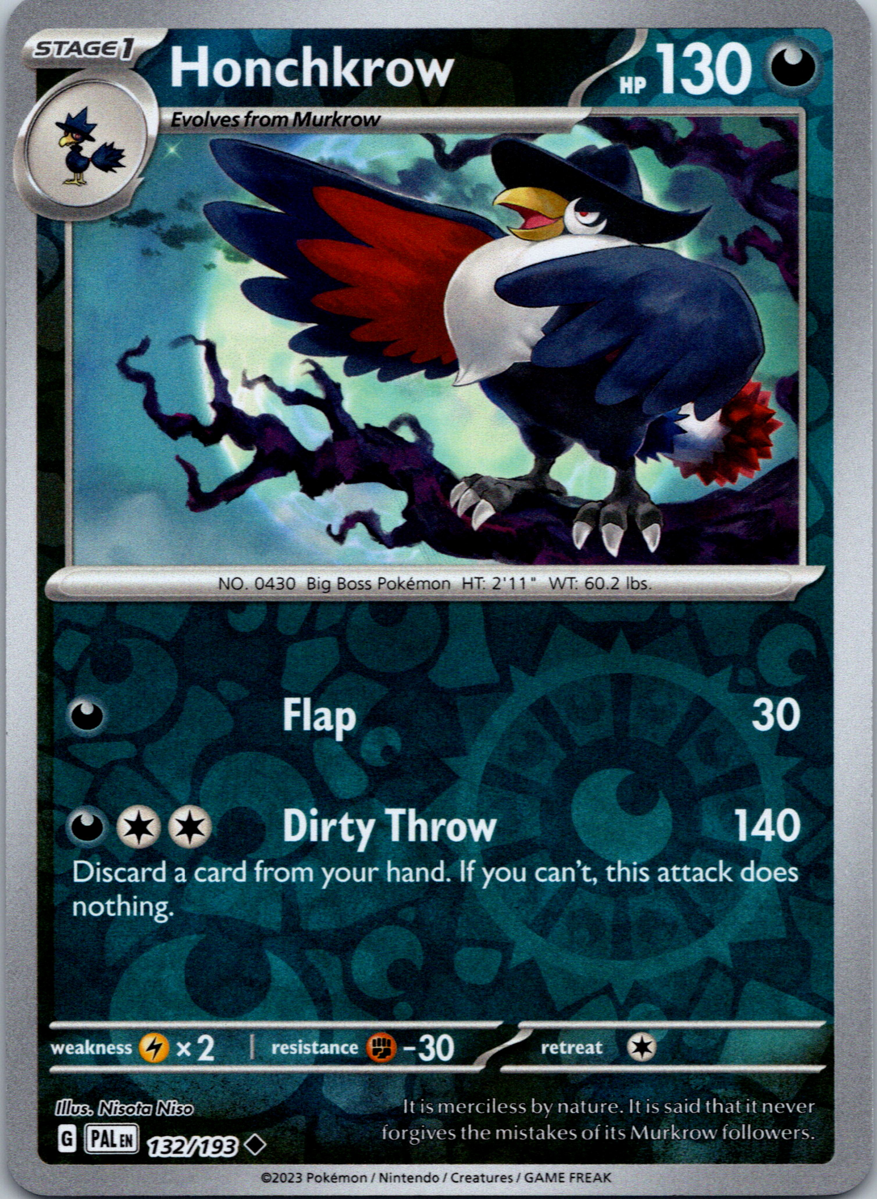 Honchkrow (132/193) [Scarlet & Violet: Paldea Evolved]