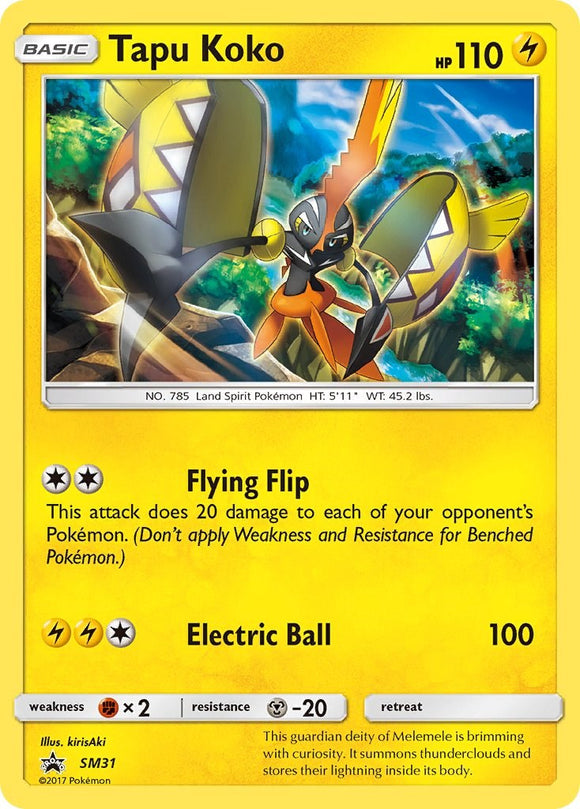 Tapu Koko - SM31 [SM31] [SM Promos] Holofoil