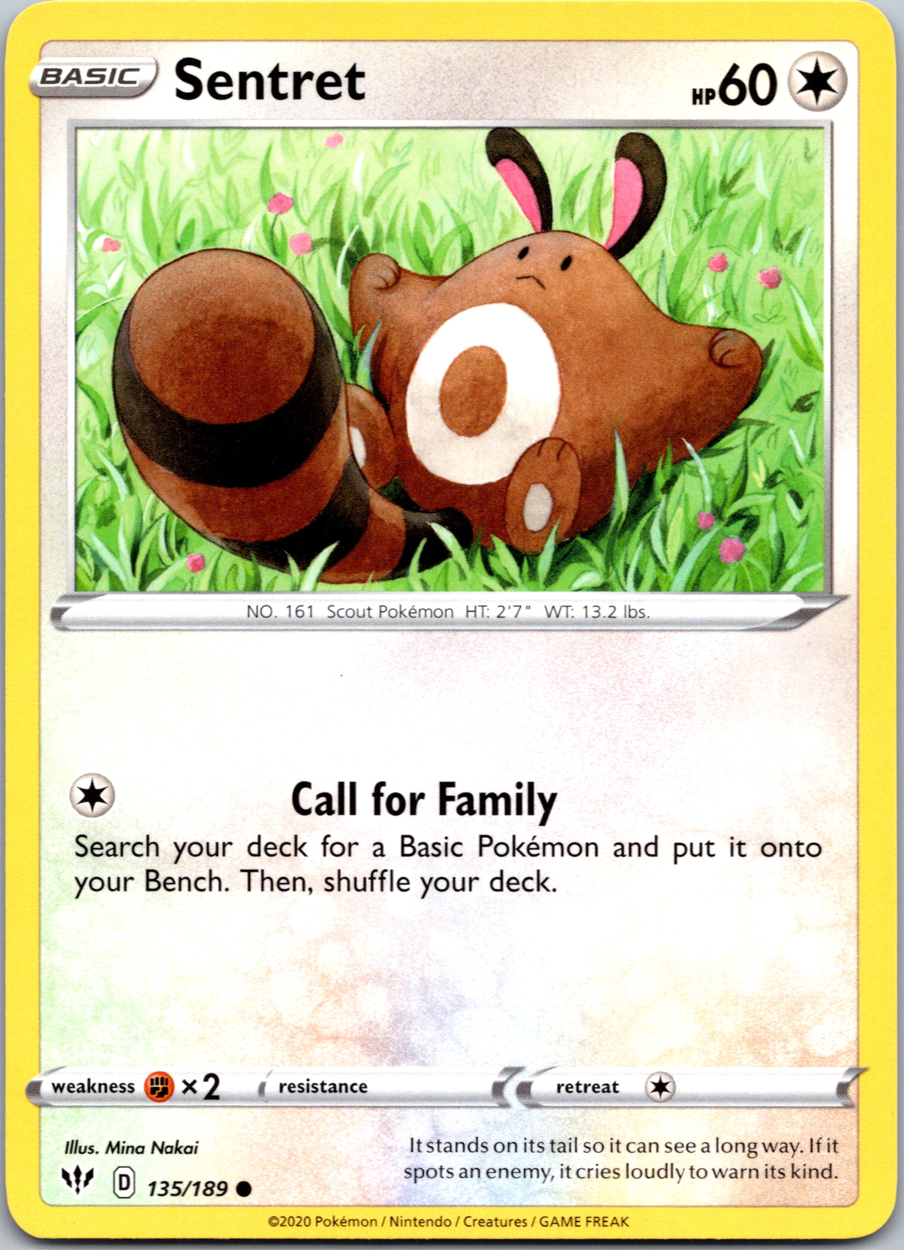 Sentret (135/189) [SWSH03: Darkness Ablaze]