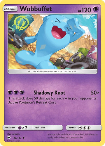 Wobbuffet [49/147] [Burning Shadows] Reverse Holofoil