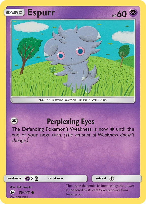 Espurr [59/147] [Burning Shadows] Reverse Holofoil