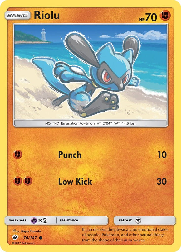 Riolu [70/147] [Burning Shadows] Reverse Holofoil