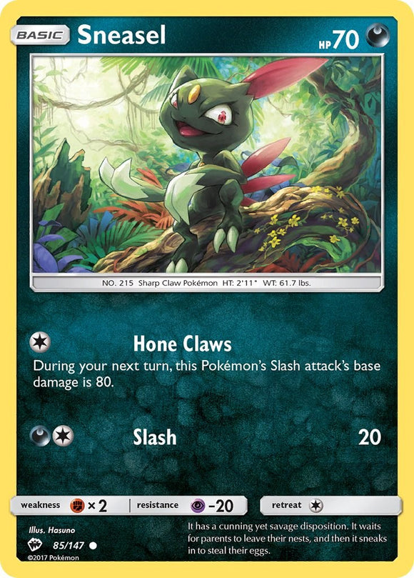 Sneasel [85/147] [Burning Shadows] Reverse Holofoil