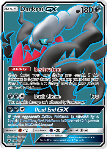 Darkrai GX (139/147) [Sun & Moon: Burning Shadows]