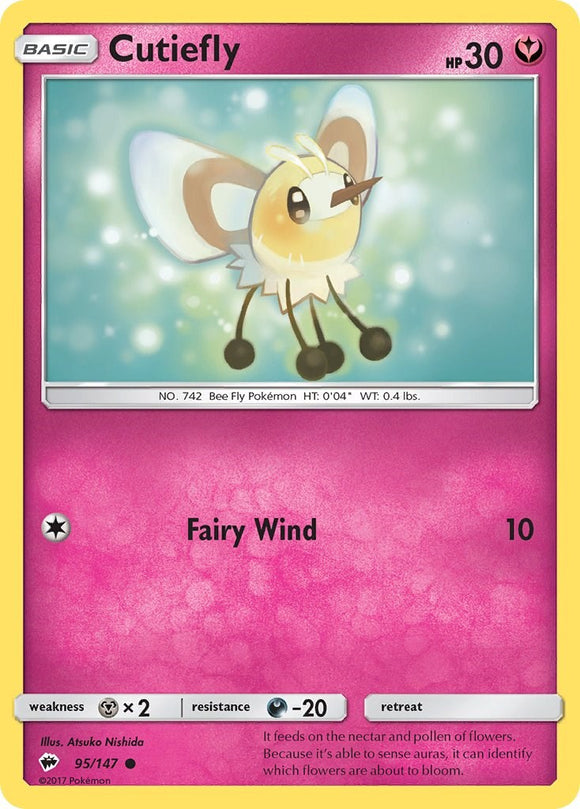 Cutiefly [95/147] [Burning Shadows] Reverse Holofoil