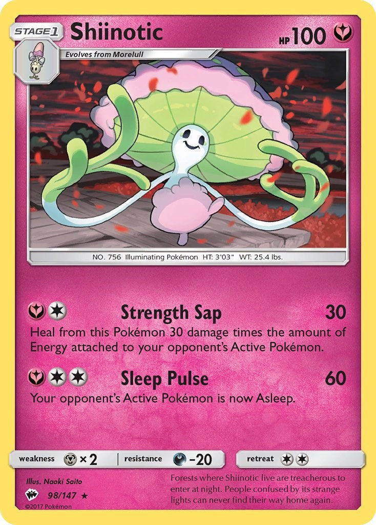Shiinotic [98/147] [Burning Shadows] Reverse Holofoil
