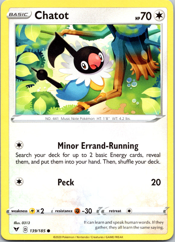 Chatot [139/185] [SWSH04: Vivid Voltage]
