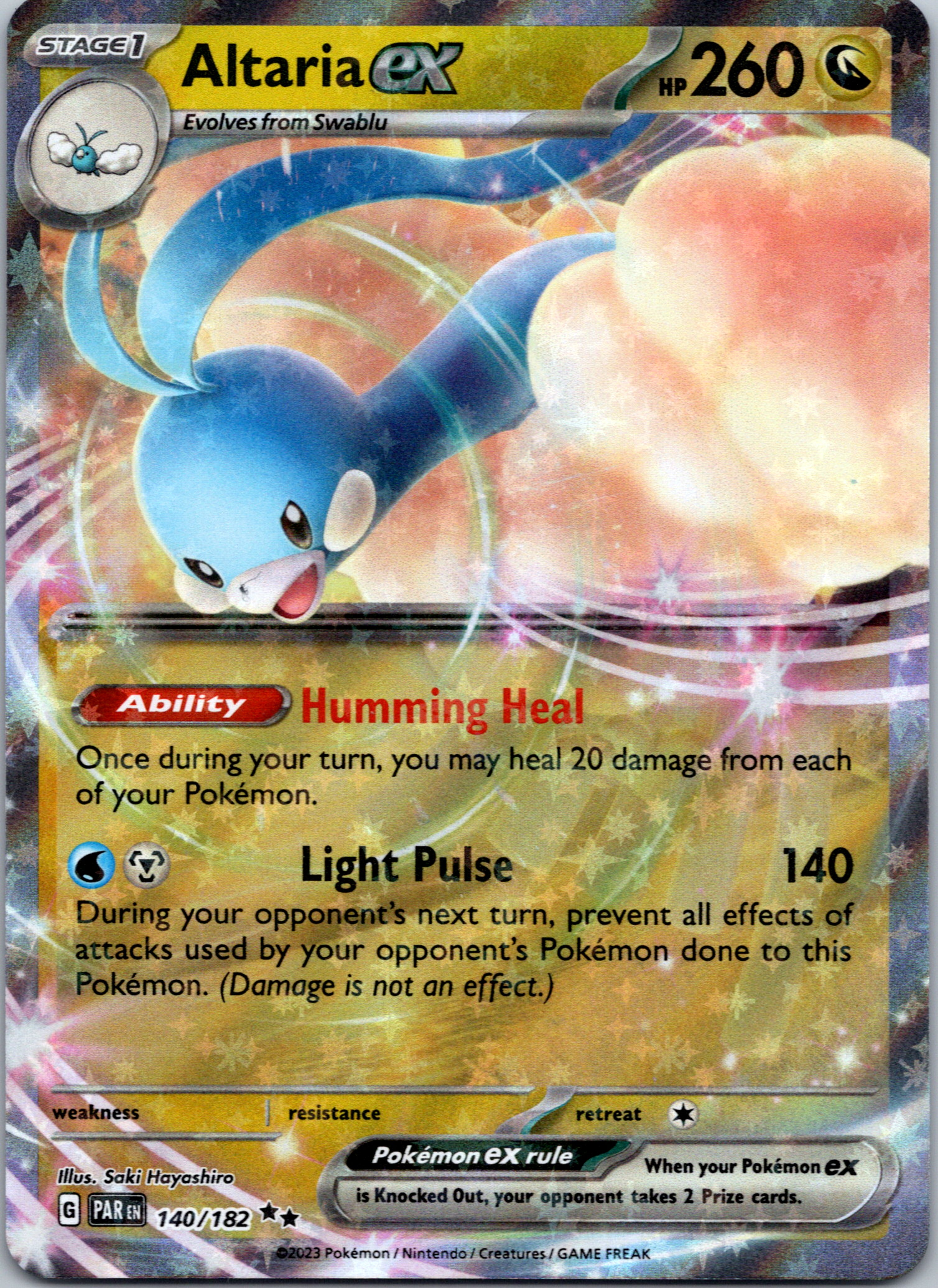 Altaria ex (140/182) - [Scarlet & Violet: Paradox Rift] Holofoil